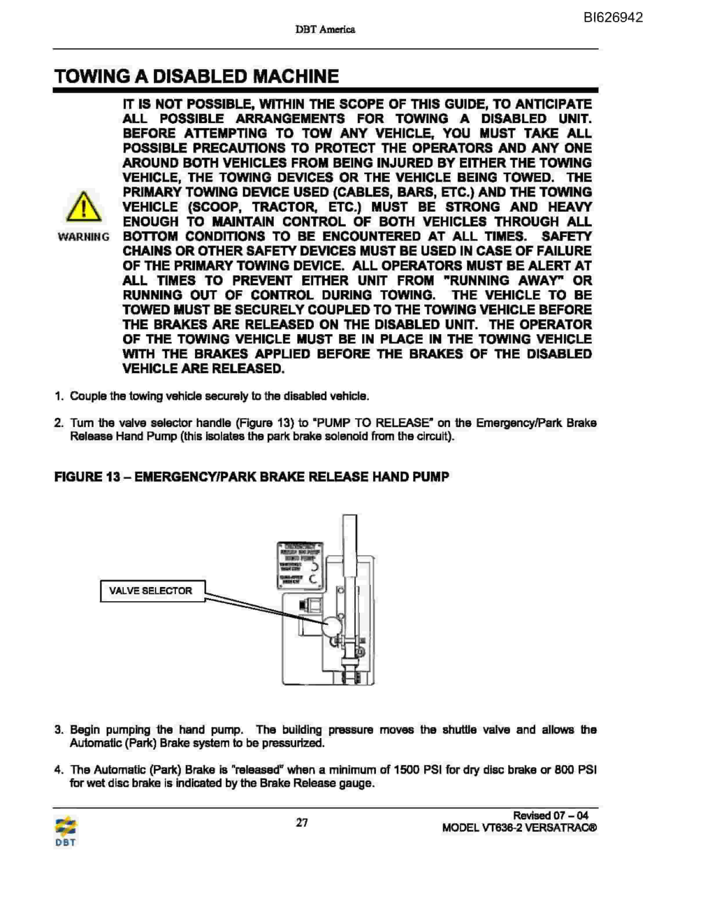 Caterpillar 636-1063 Versatrac Parts Manual BI626942-4