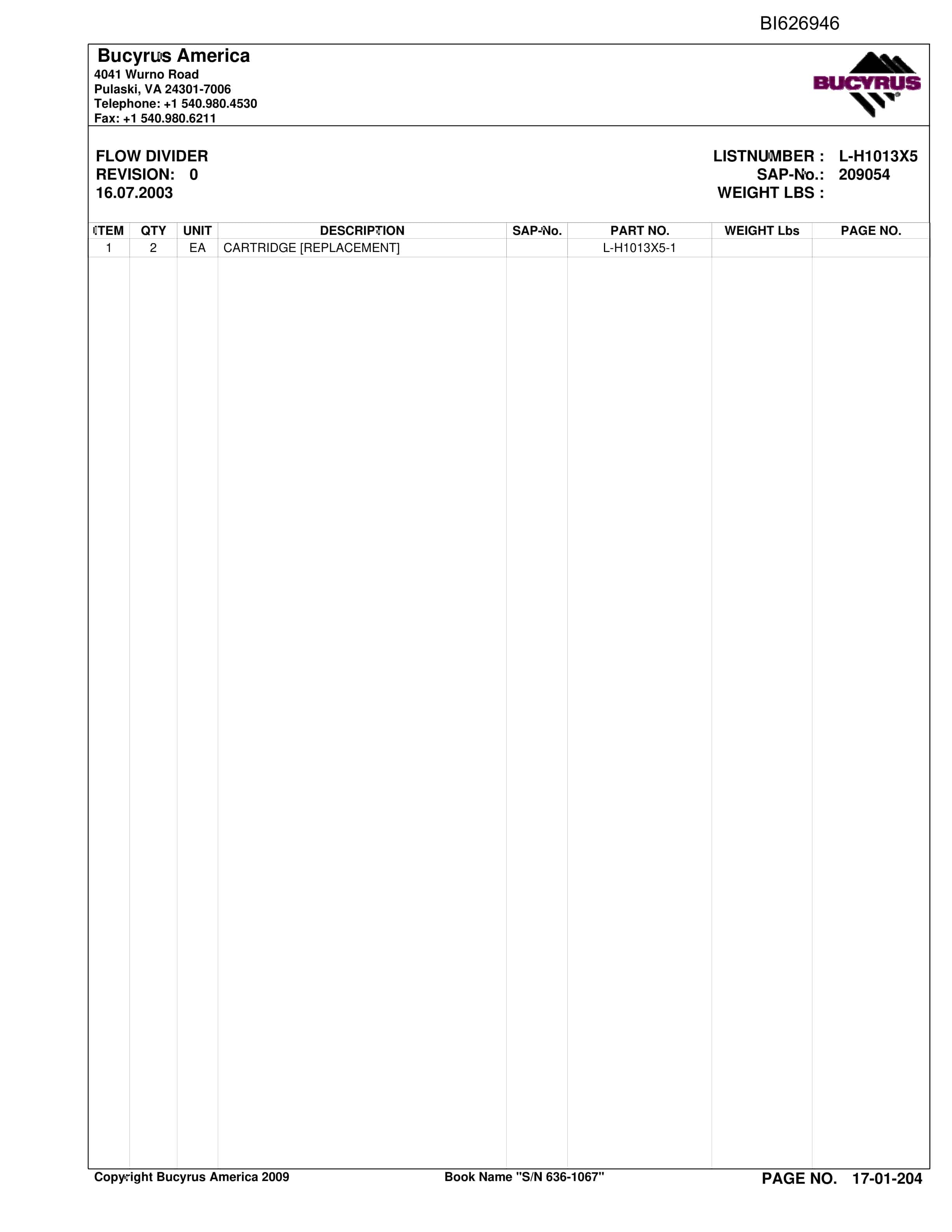 Caterpillar 636-1067 Versatrac Parts Manual BI626946-4