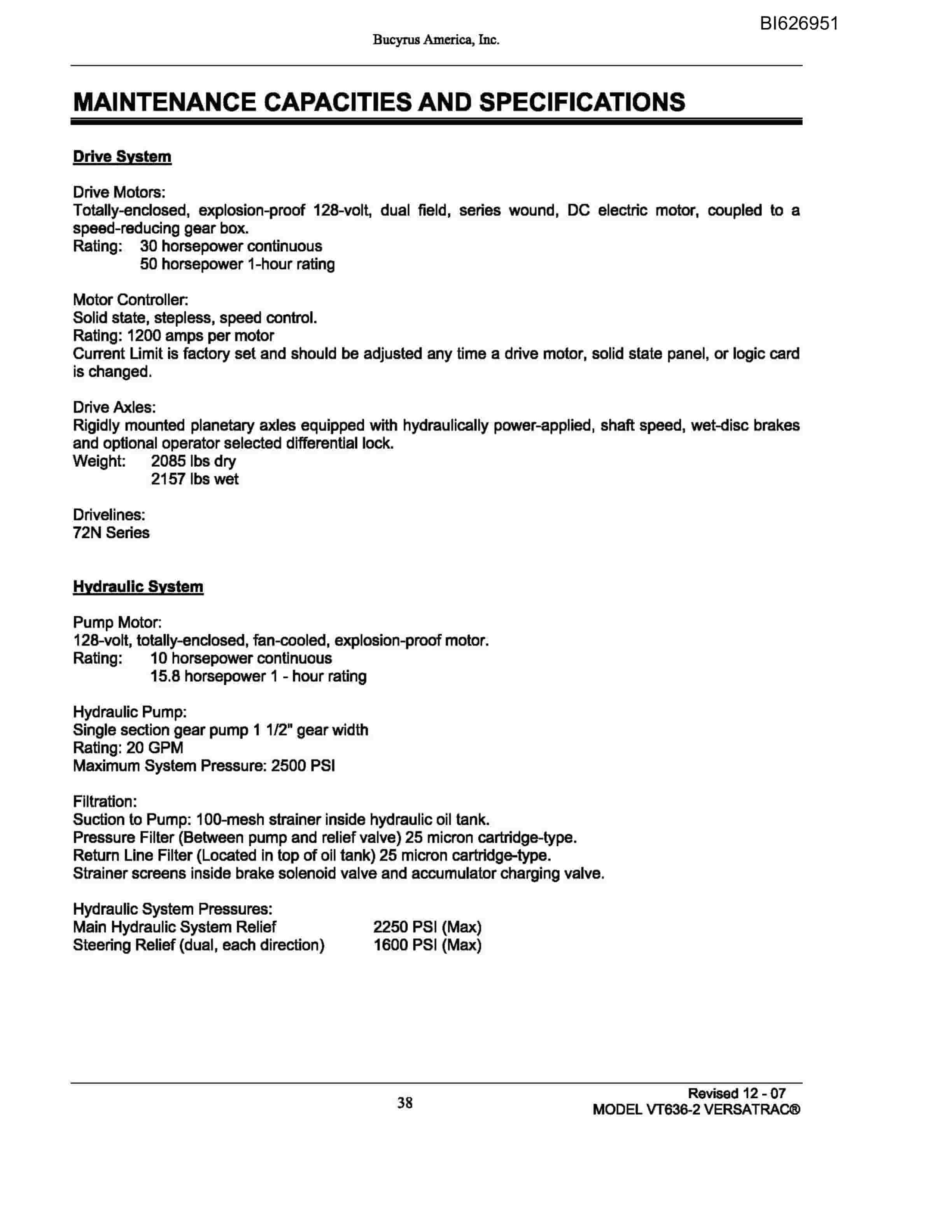 Caterpillar 636-1072 Versatrac Parts Manual BI626951-4