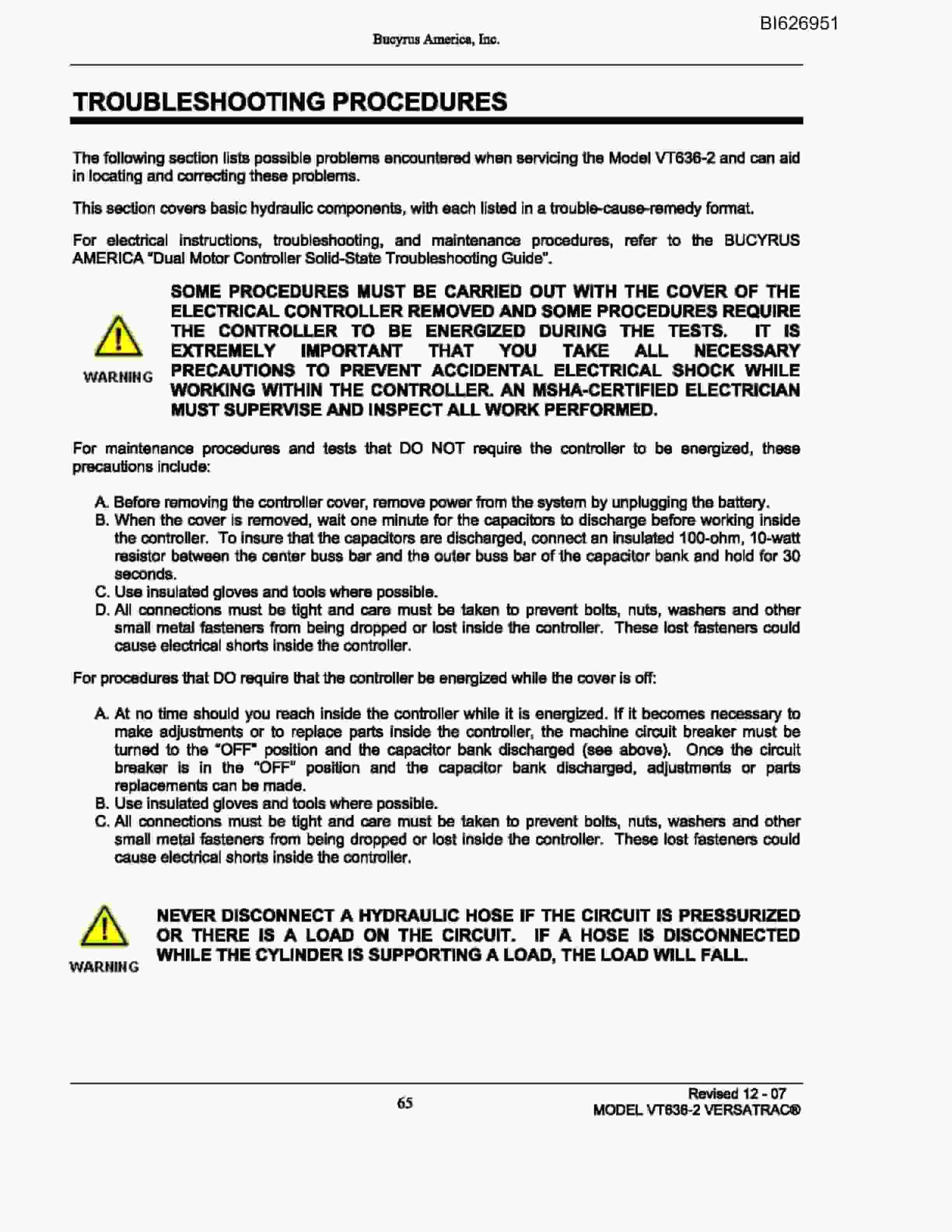Caterpillar 636-1072 Versatrac Parts Manual BI626951-5