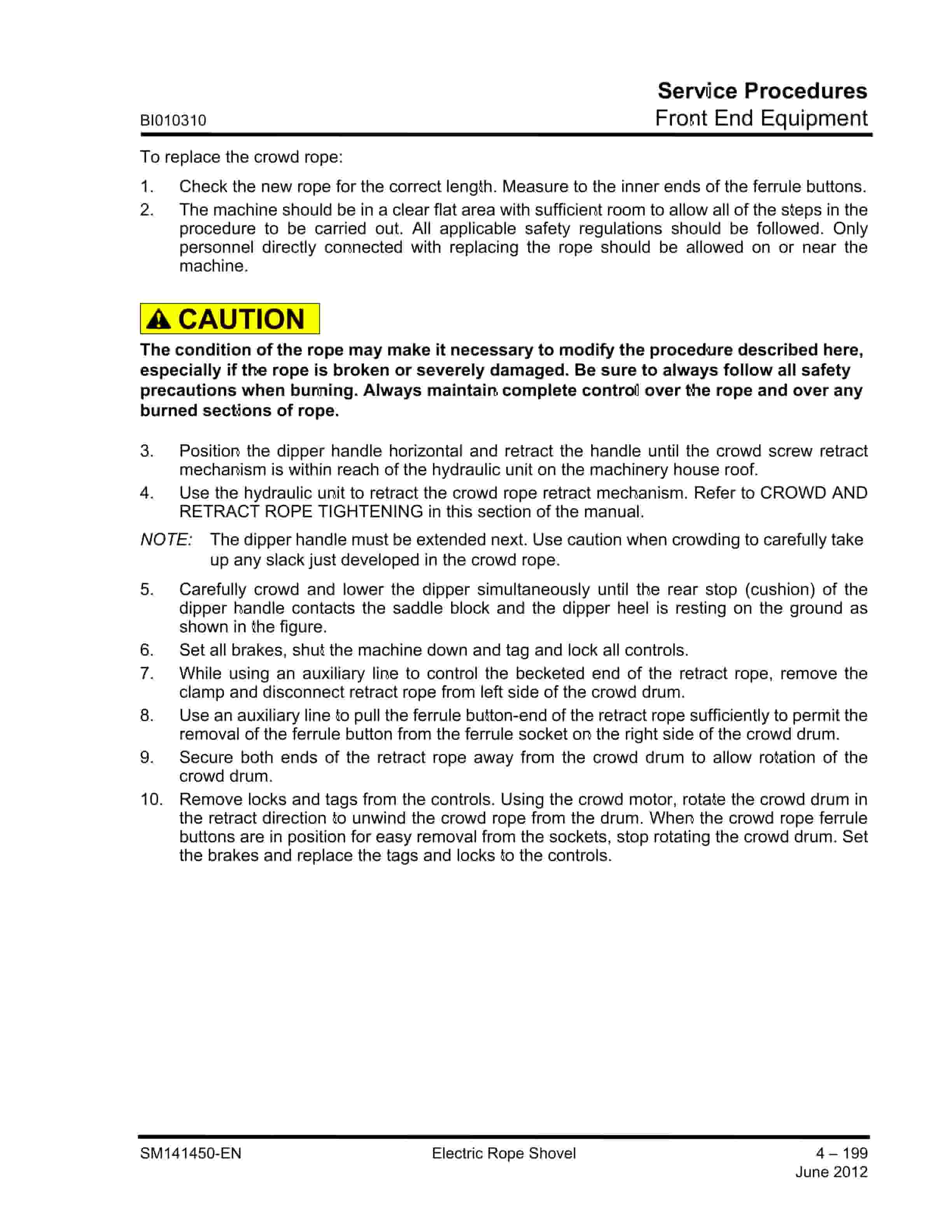 Caterpillar 7495 Electric Rope Shovel Service Manual BI010305 3 Caterpillar 7495 Electric Rope Shovel Service Manual BI010305 - Image 3