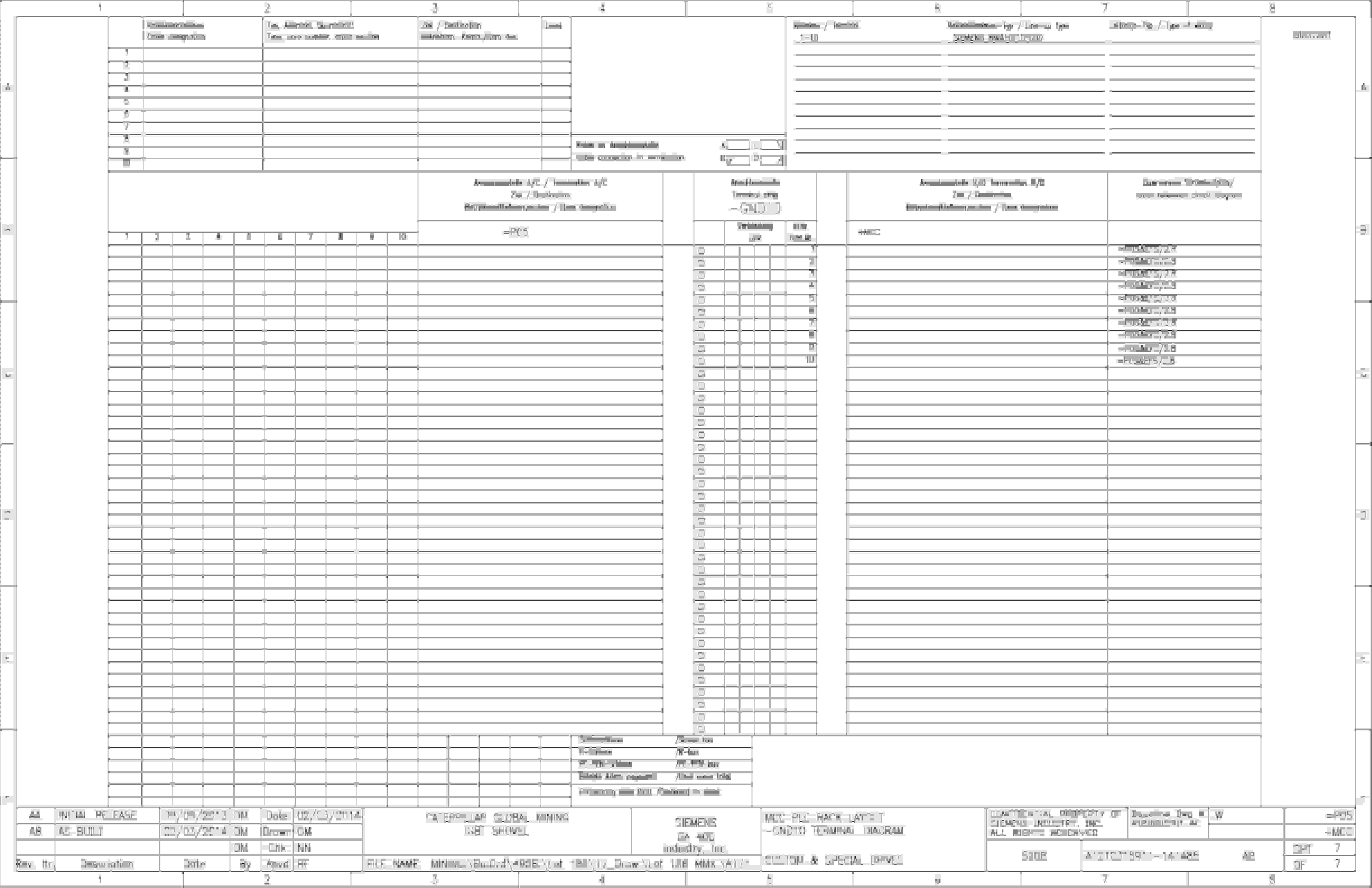 Caterpillar 7495 HD Shovel Motor Control Center Wiring Diagrams BI637361 2 Caterpillar 7495 HD Shovel Motor Control Center Wiring Diagrams BI637361 - Image 2