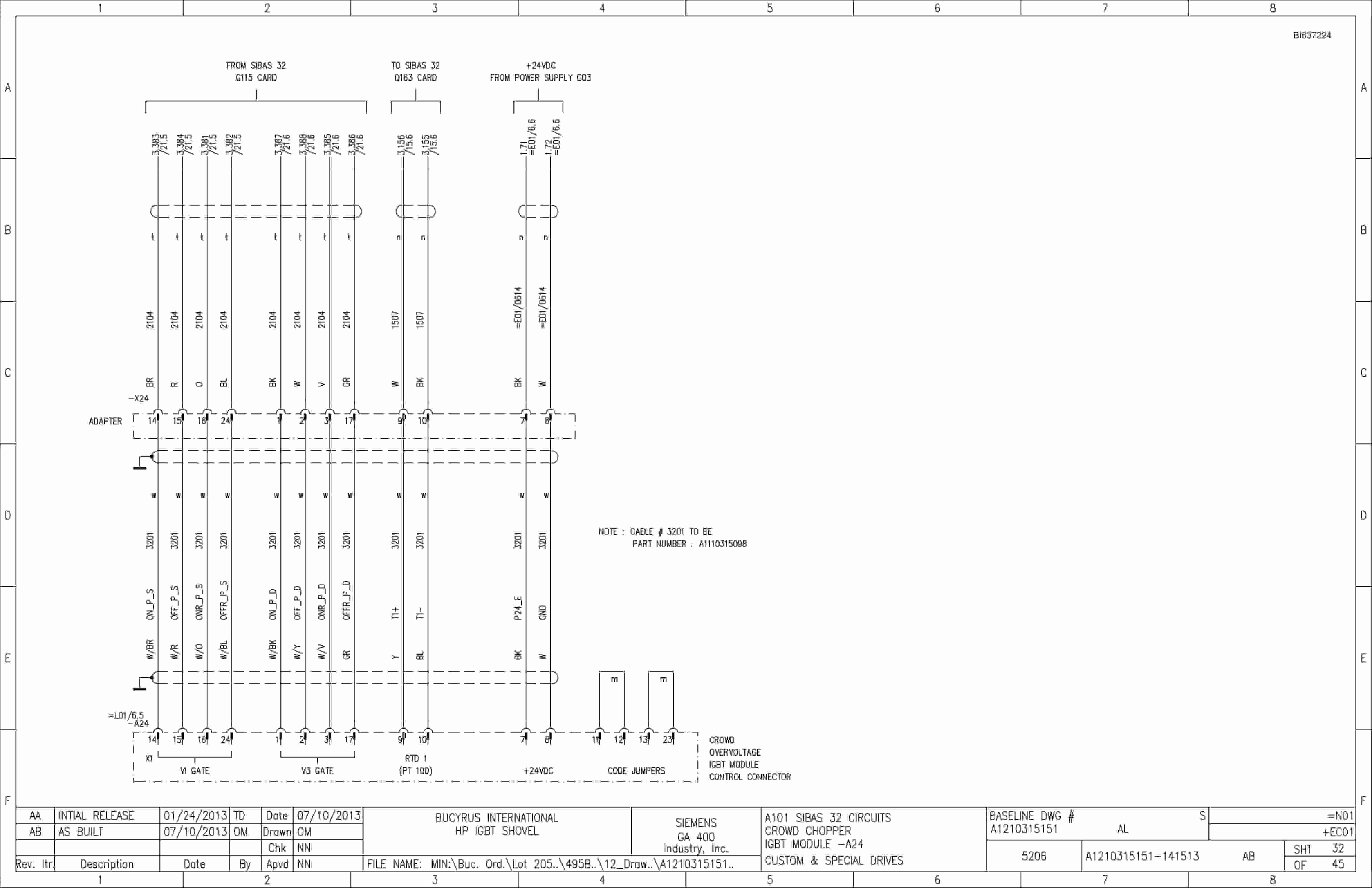 Caterpillar 7495 HF, HD Shovel IGBT Drive System Wiring Diagrams BI637224 2 Caterpillar 7495 HF, HD Shovel IGBT Drive System Wiring Diagrams BI637224 - Image 2