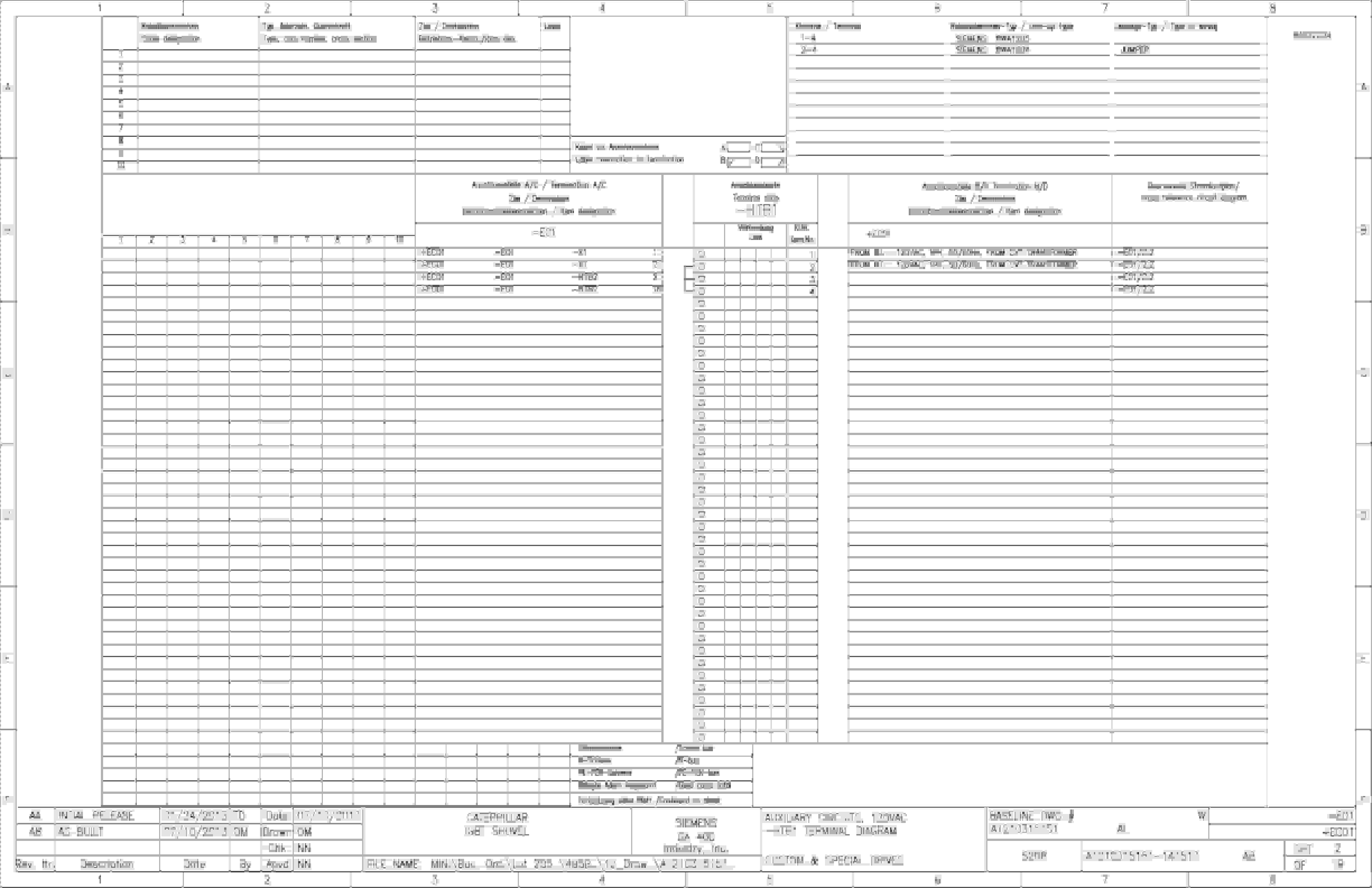 Caterpillar 7495 HF, HD Shovel IGBT Drive System Wiring Diagrams BI637224 3 Caterpillar 7495 HF, HD Shovel IGBT Drive System Wiring Diagrams BI637224 - Image 3