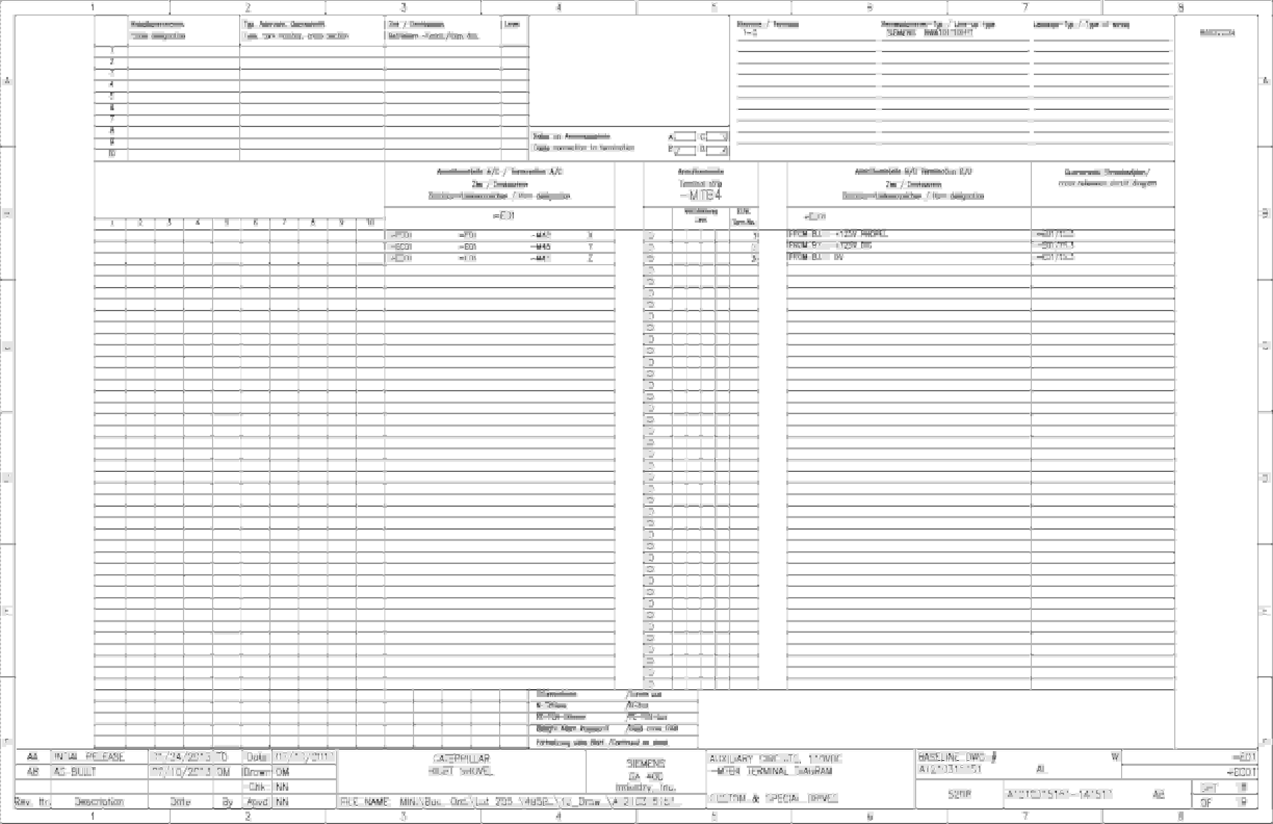 Caterpillar 7495 HF, HD Shovel IGBT Drive System Wiring Diagrams BI637224 4 Caterpillar 7495 HF, HD Shovel IGBT Drive System Wiring Diagrams BI637224 - Image 4