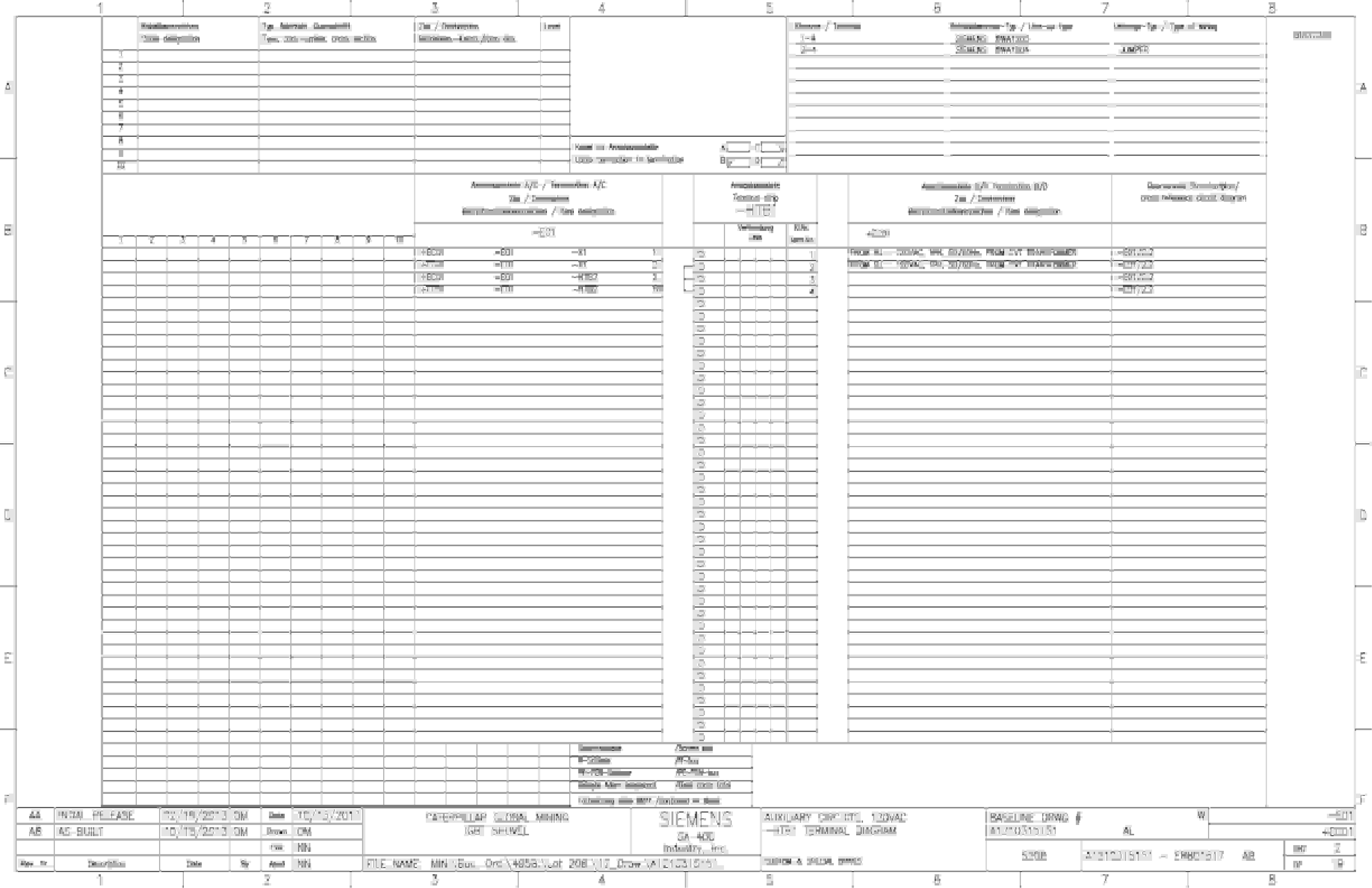 Caterpillar 7495 HF, HD Shovel IGBT Drive System Wiring Diagrams BI637256 3 Caterpillar 7495 HF, HD Shovel IGBT Drive System Wiring Diagrams BI637256 - Image 3