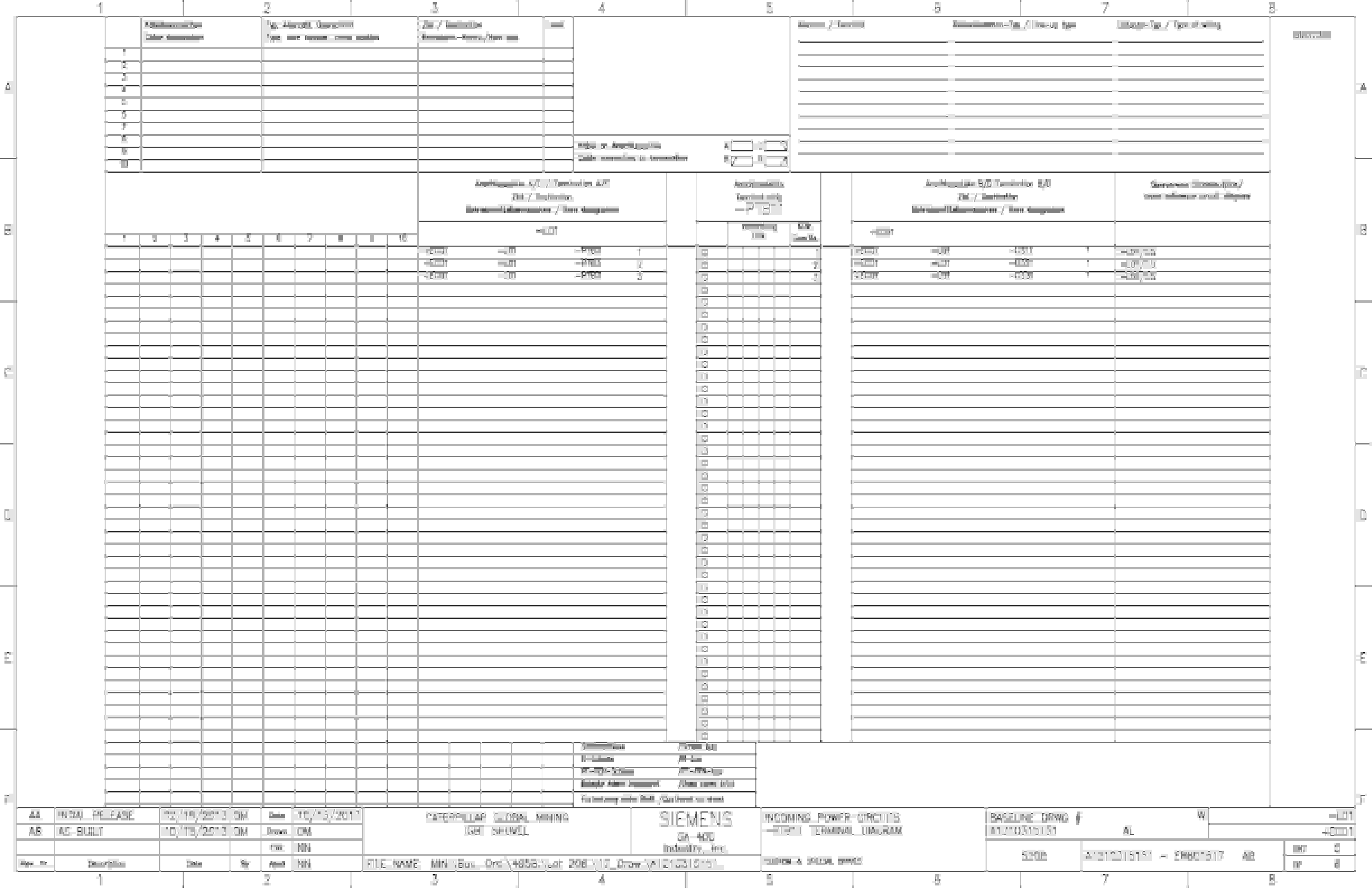 Caterpillar 7495 HF, HD Shovel IGBT Drive System Wiring Diagrams BI637256 5 Caterpillar 7495 HF, HD Shovel IGBT Drive System Wiring Diagrams BI637256 - Image 5