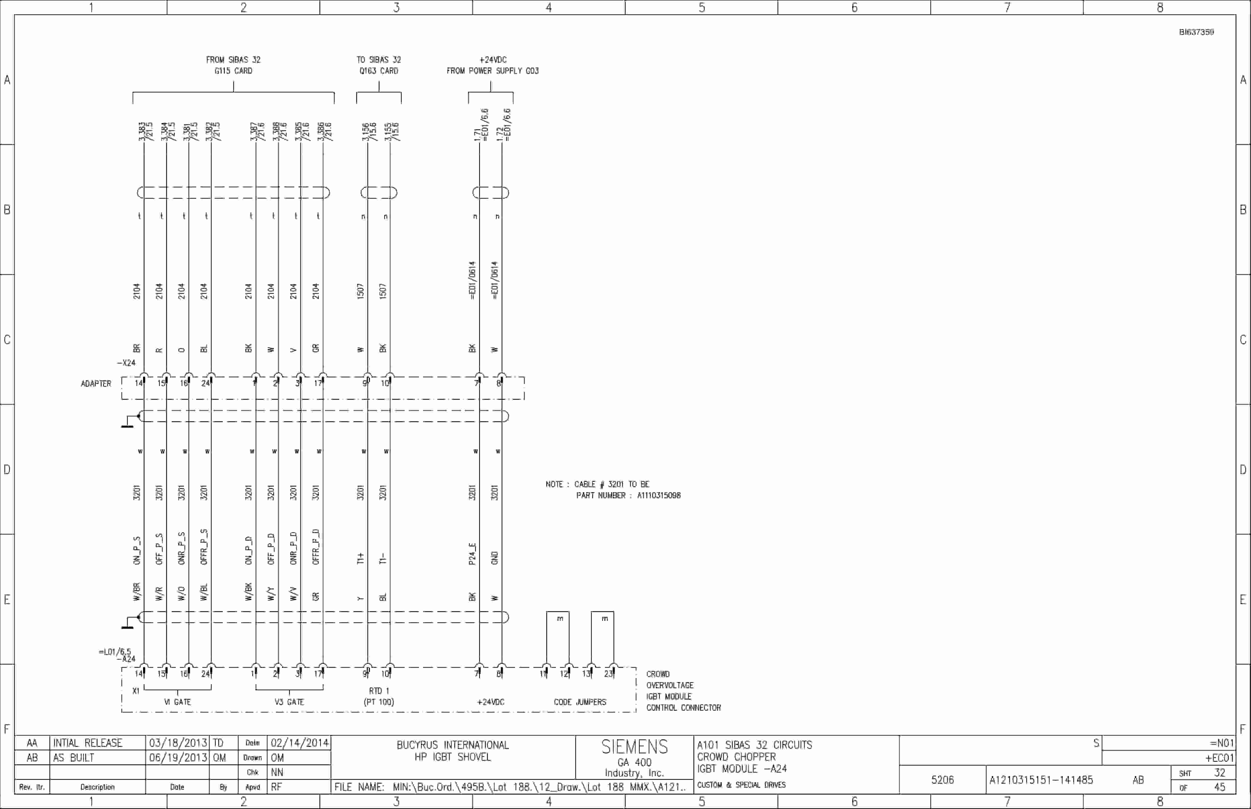 Caterpillar 7495 HF, HD Shovel IGBT Drive System Wiring Diagrams BI637359 2 Caterpillar 7495 HF, HD Shovel IGBT Drive System Wiring Diagrams BI637359 - Image 2
