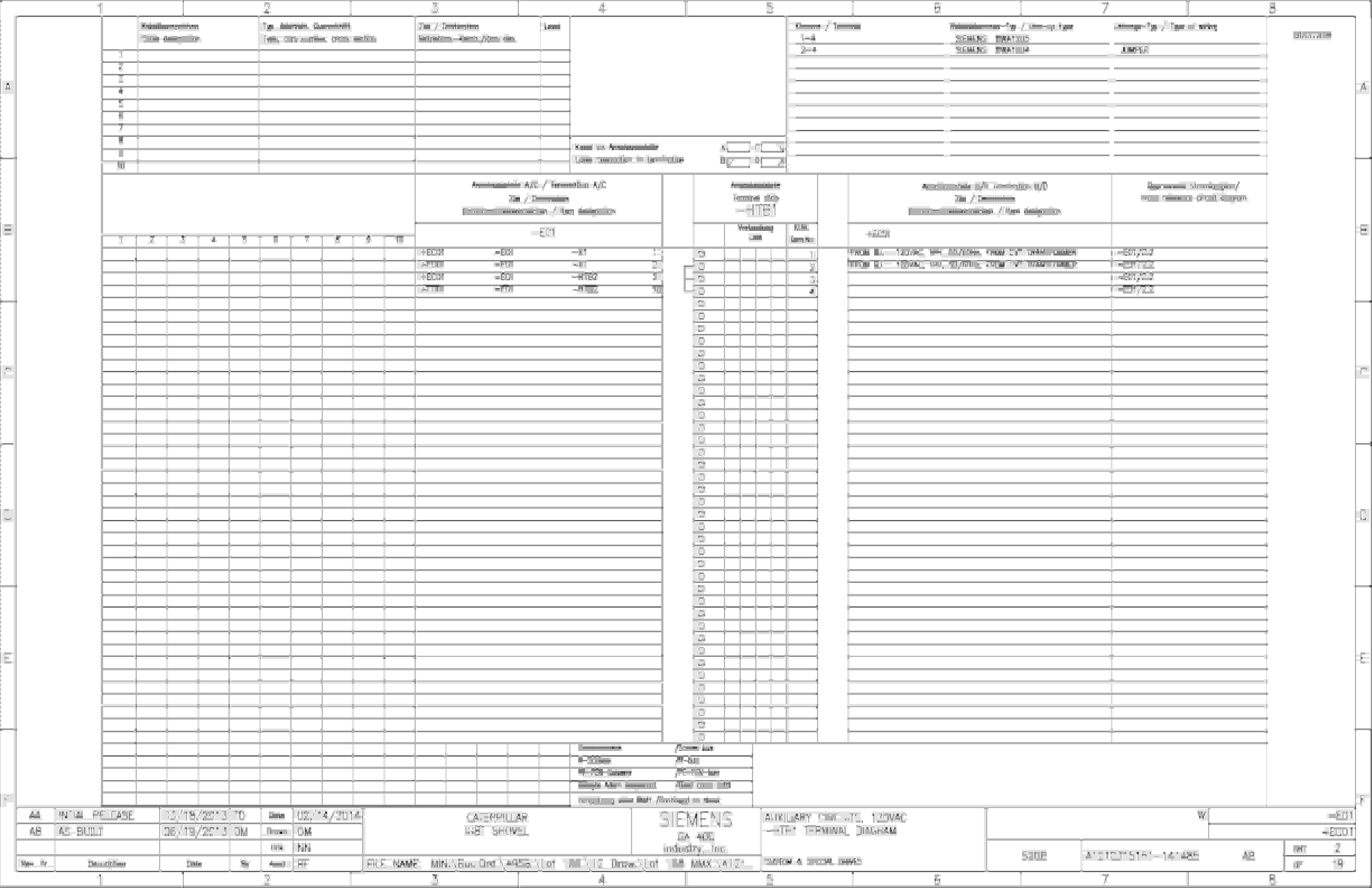 Caterpillar 7495 HF, HD Shovel IGBT Drive System Wiring Diagrams BI637359 3 Caterpillar 7495 HF, HD Shovel IGBT Drive System Wiring Diagrams BI637359 - Image 3