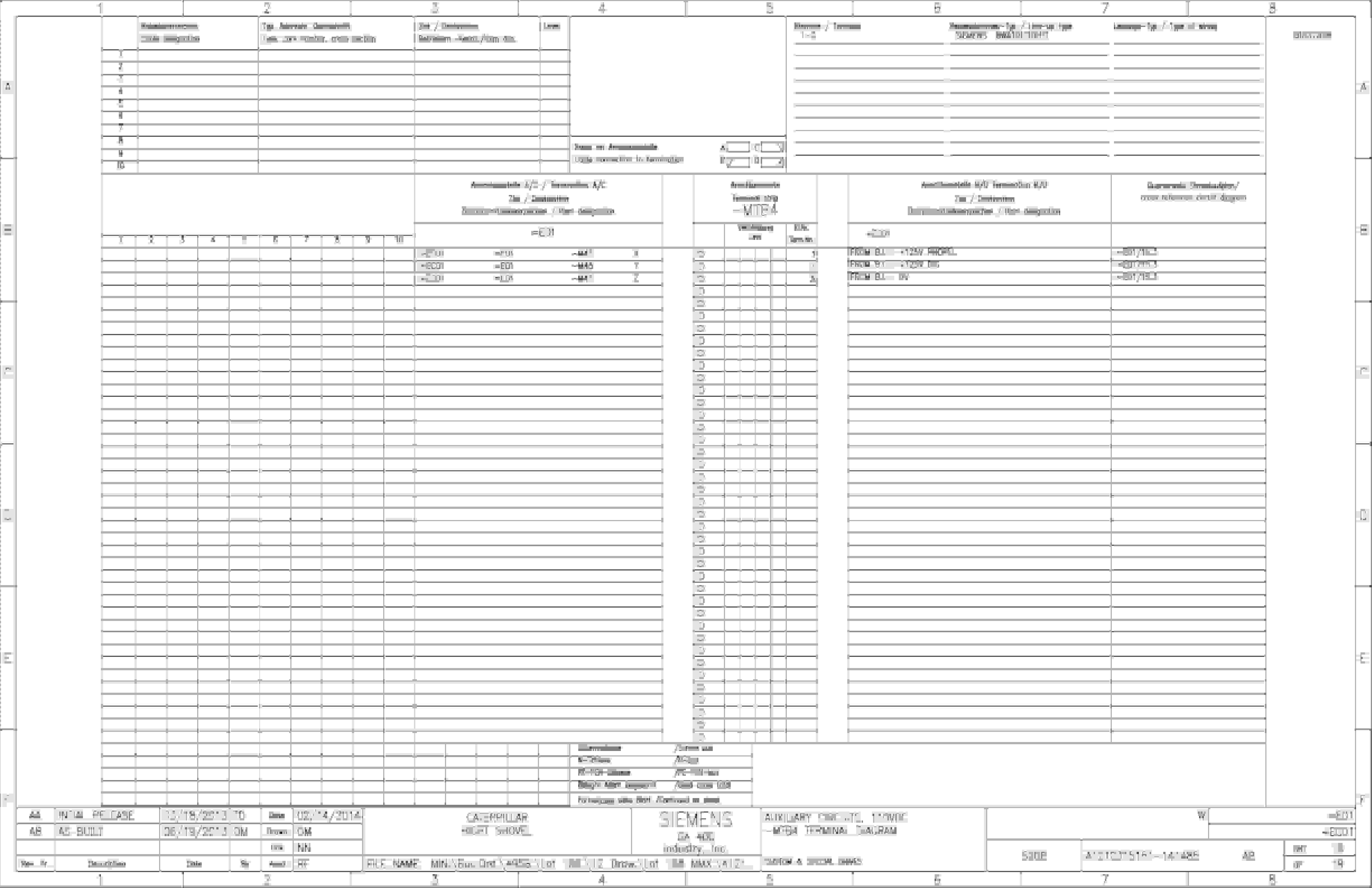 Caterpillar 7495 HF, HD Shovel IGBT Drive System Wiring Diagrams BI637359 4 Caterpillar 7495 HF, HD Shovel IGBT Drive System Wiring Diagrams BI637359 - Image 4