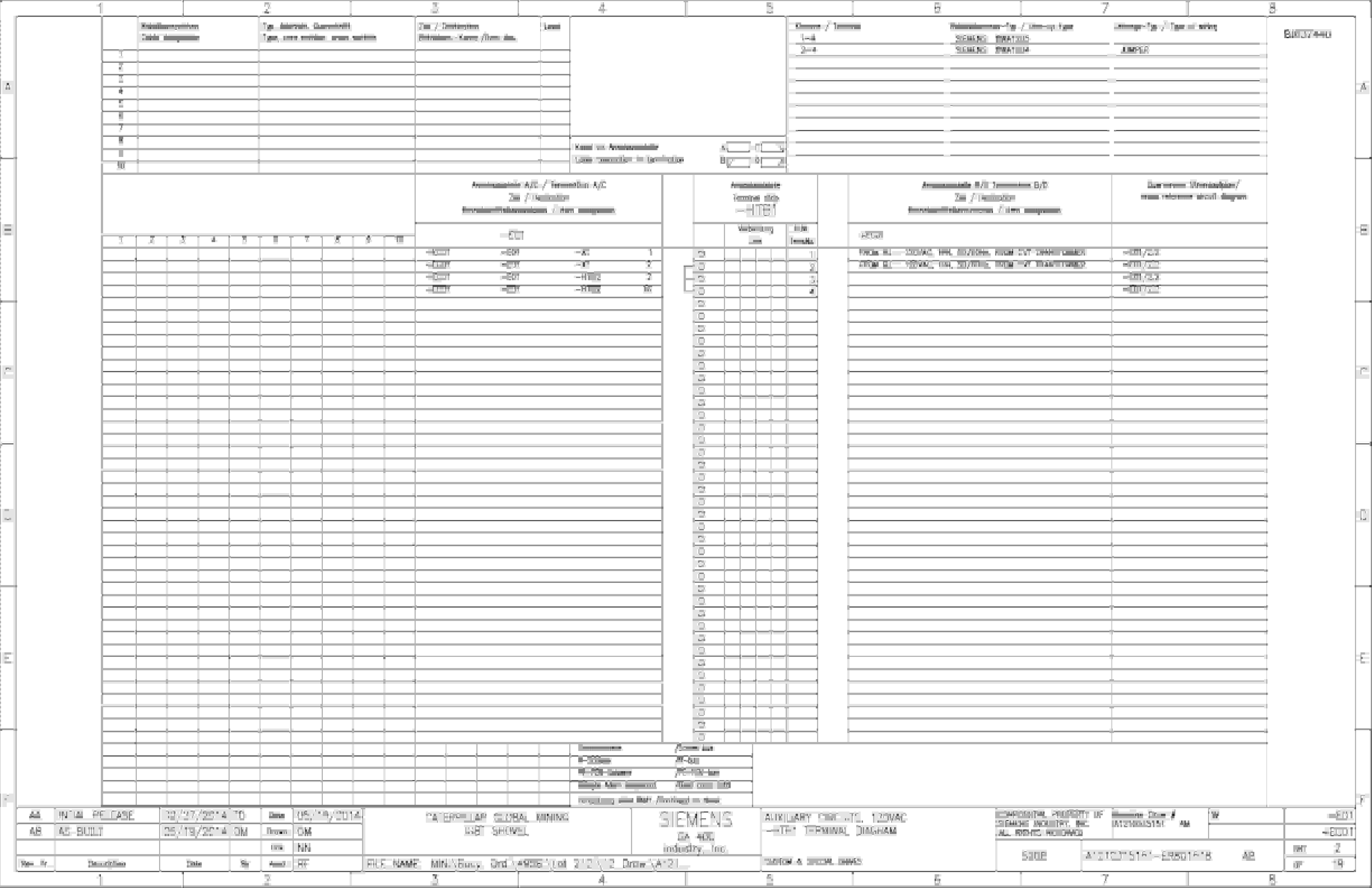 Caterpillar 7495 HF, HD Shovel IGBT Drive System Wiring Diagrams BI637440 3 Caterpillar 7495 HF, HD Shovel IGBT Drive System Wiring Diagrams BI637440 - Image 3