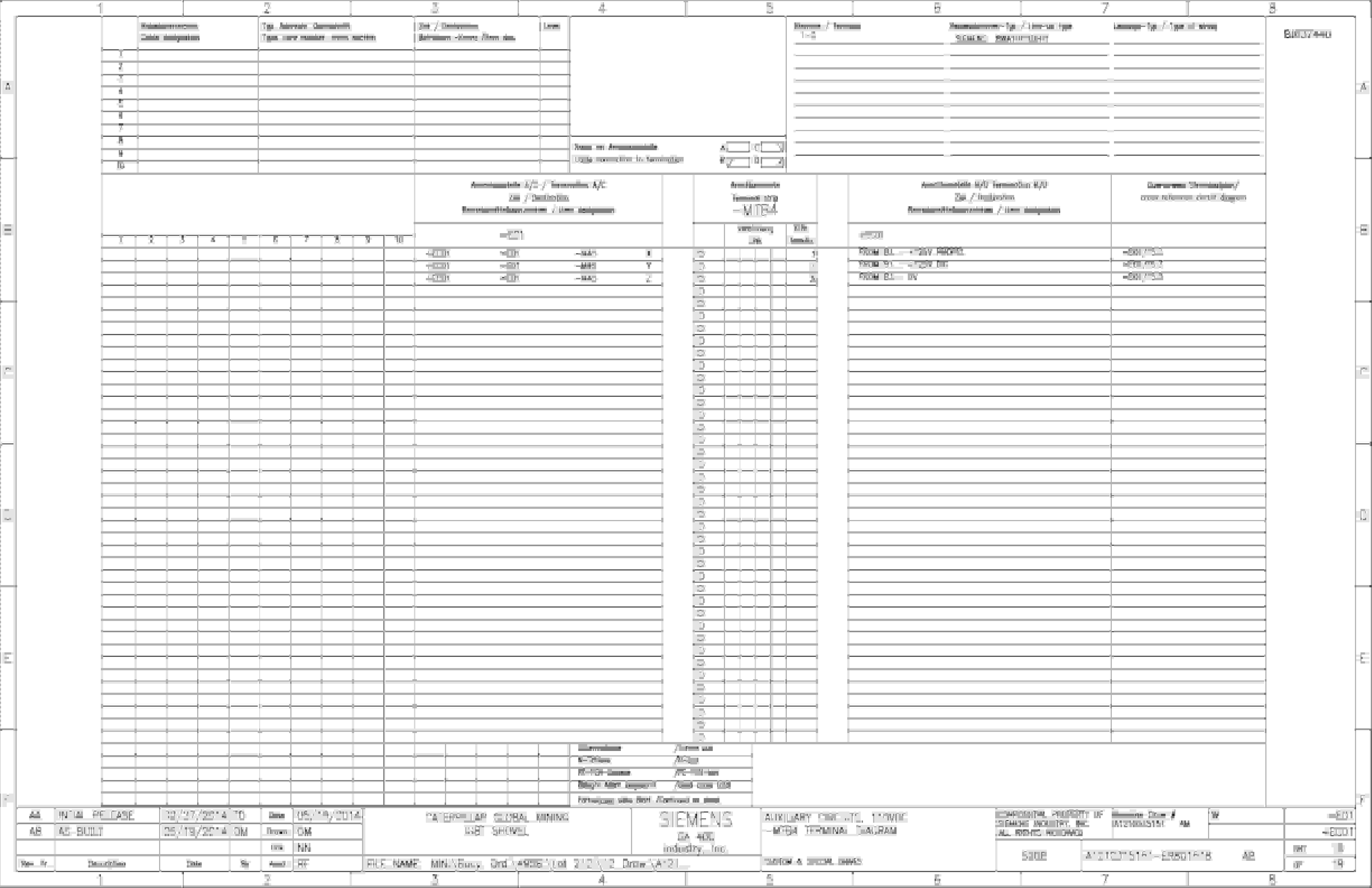 Caterpillar 7495 HF, HD Shovel IGBT Drive System Wiring Diagrams BI637440 4 Caterpillar 7495 HF, HD Shovel IGBT Drive System Wiring Diagrams BI637440 - Image 4
