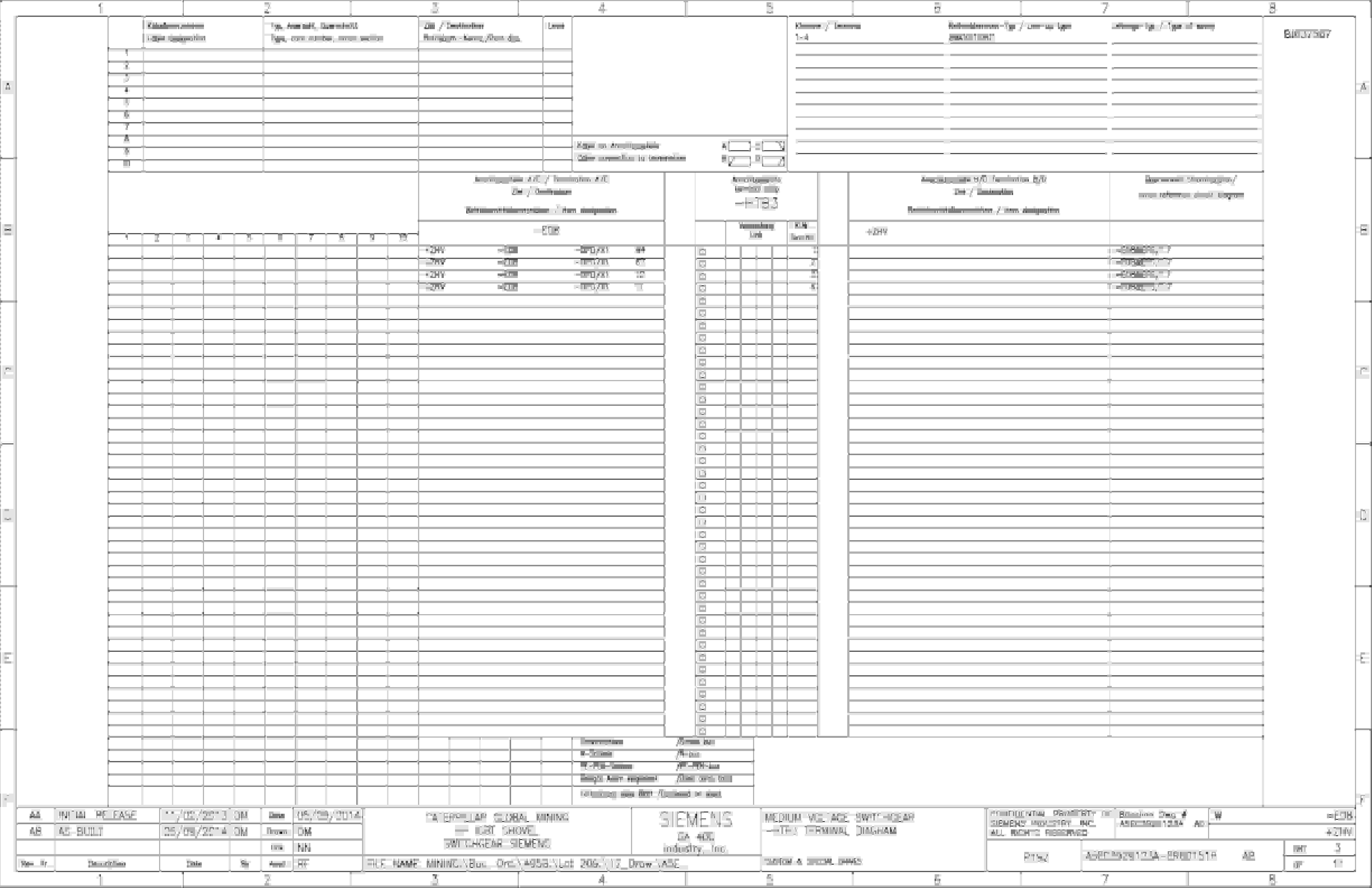 Caterpillar 7495 (HF, HD) Shovel MV Switchgear Wiring Diagrams BI637567 2 Caterpillar 7495 (HF, HD) Shovel MV Switchgear Wiring Diagrams BI637567 - Image 2