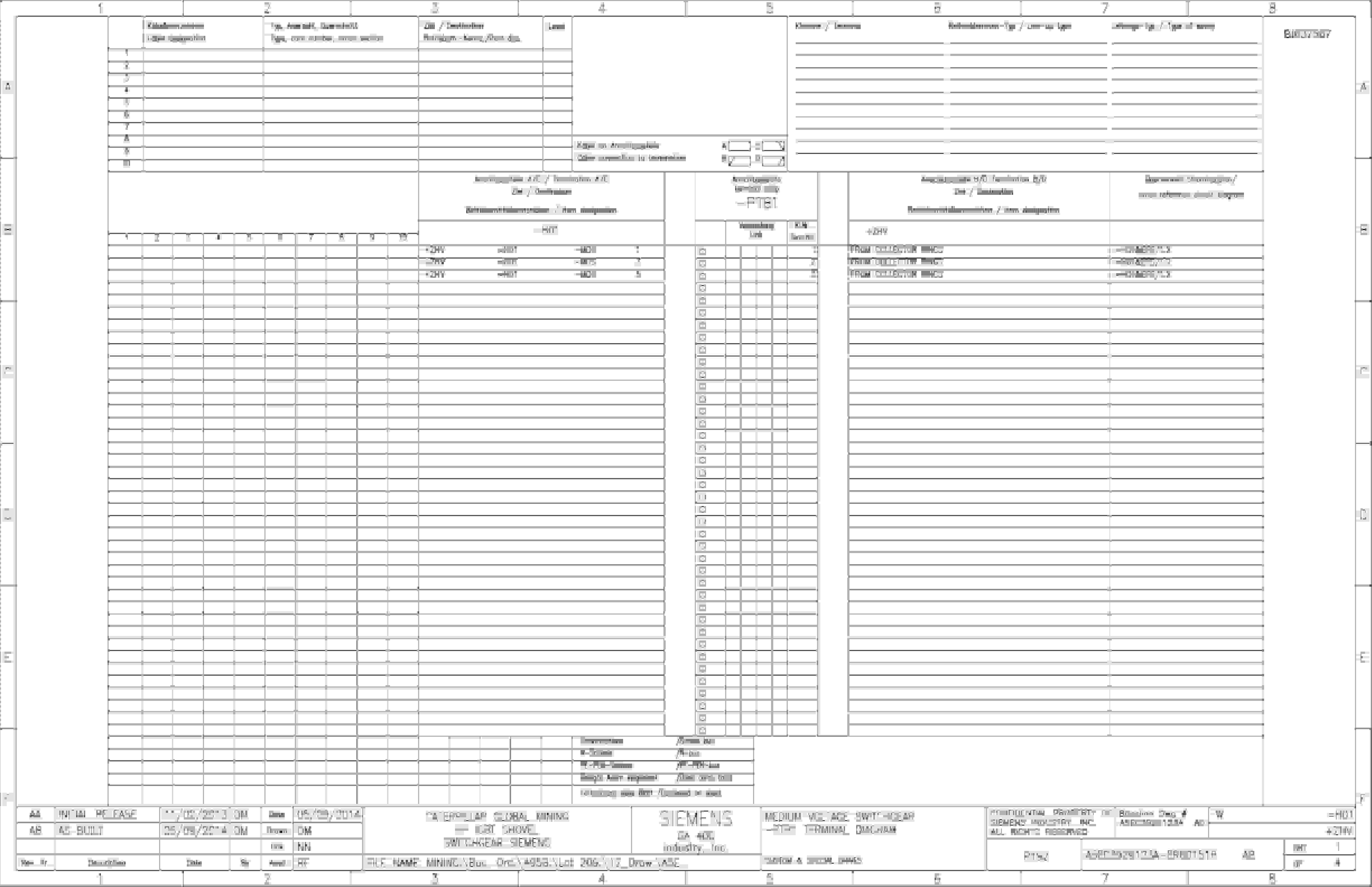 Caterpillar 7495 (HF, HD) Shovel MV Switchgear Wiring Diagrams BI637567 4 Caterpillar 7495 (HF, HD) Shovel MV Switchgear Wiring Diagrams BI637567 - Image 4