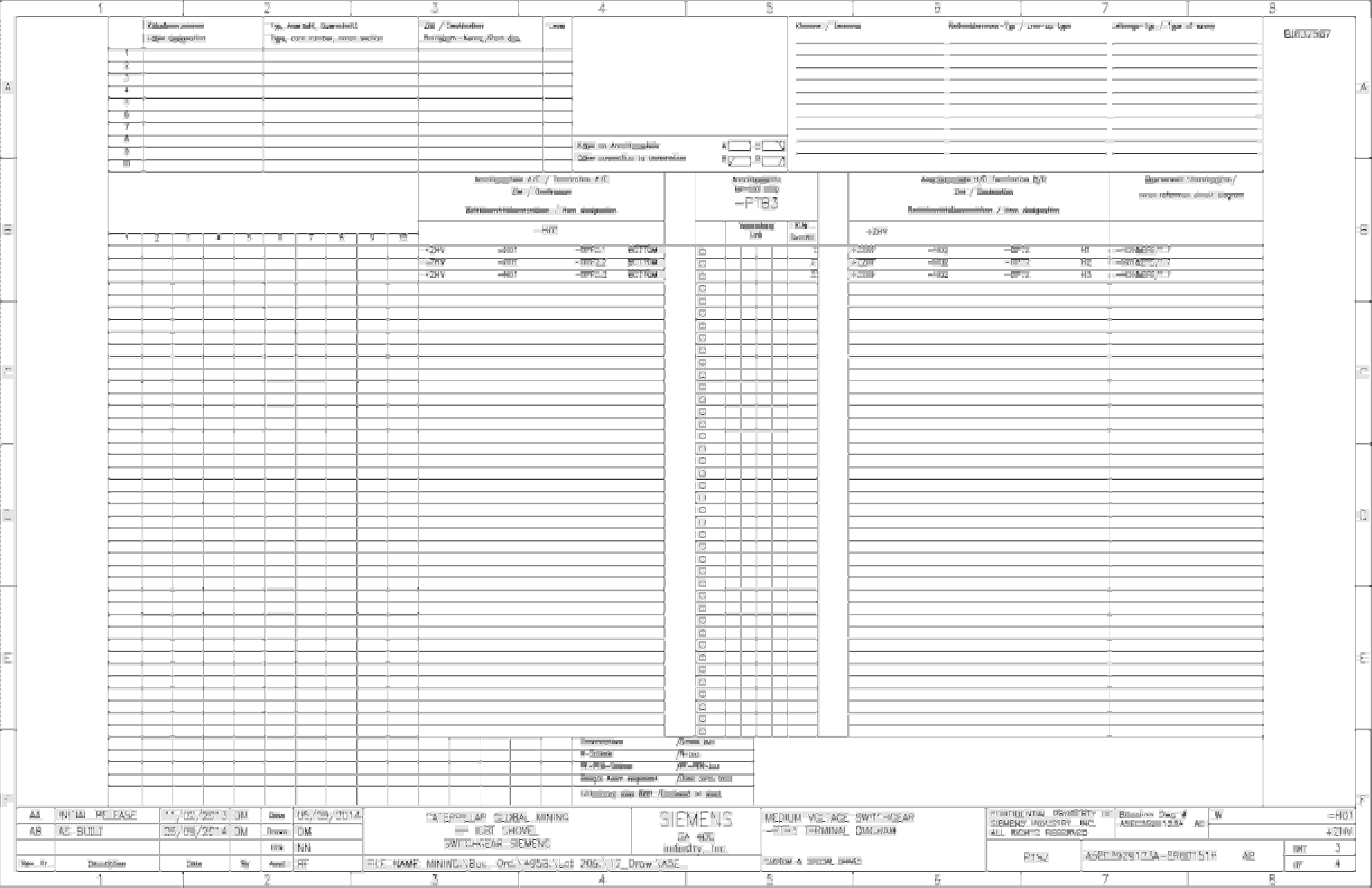 Caterpillar 7495 (HF, HD) Shovel MV Switchgear Wiring Diagrams BI637567 5 Caterpillar 7495 (HF, HD) Shovel MV Switchgear Wiring Diagrams BI637567 - Image 5