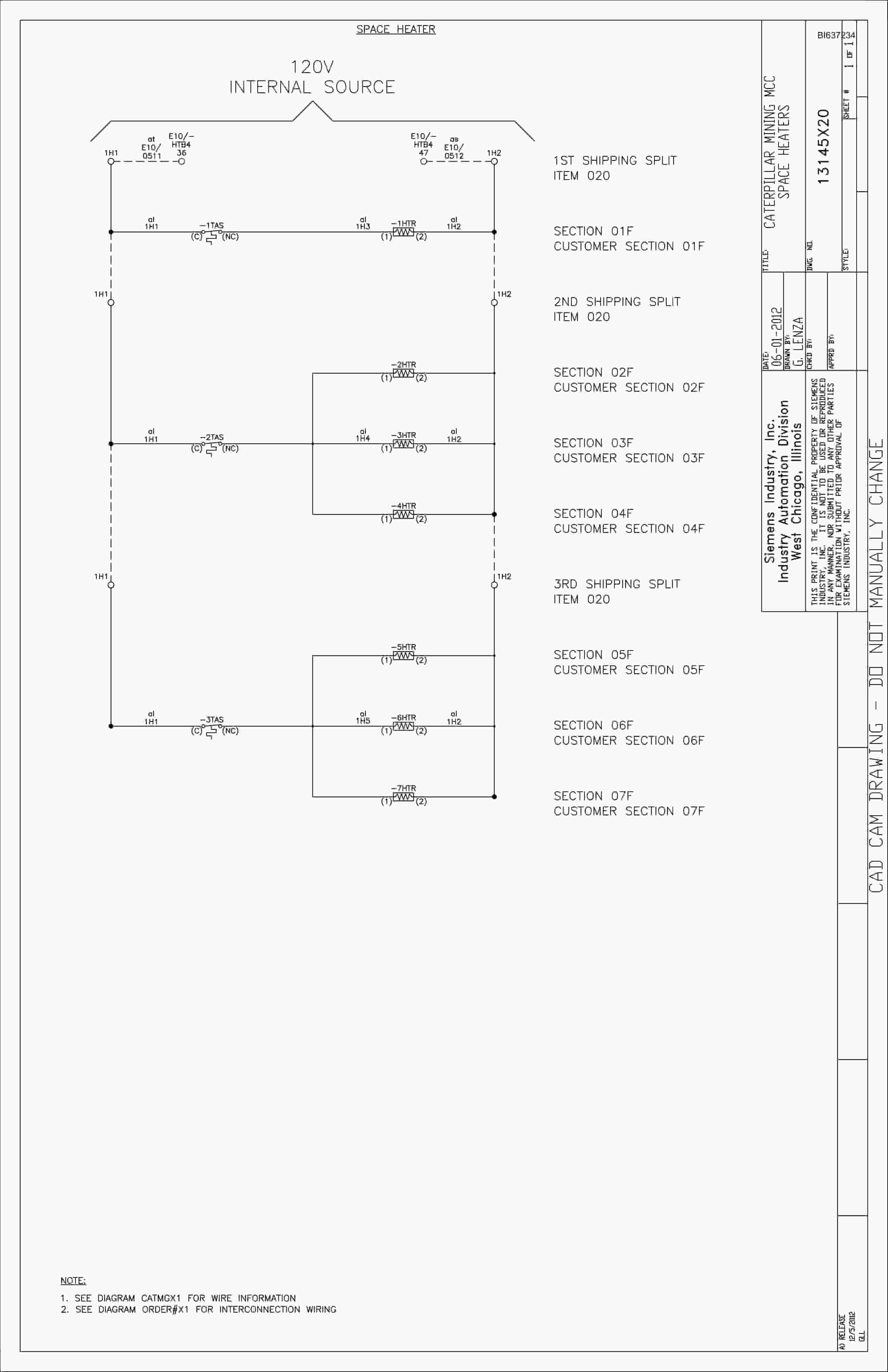 Caterpillar 7495 (HF) Shovel Motor Control Center Wiring Diagrams BI637234 3 Caterpillar 7495 (HF) Shovel Motor Control Center Wiring Diagrams BI637234 - Image 3