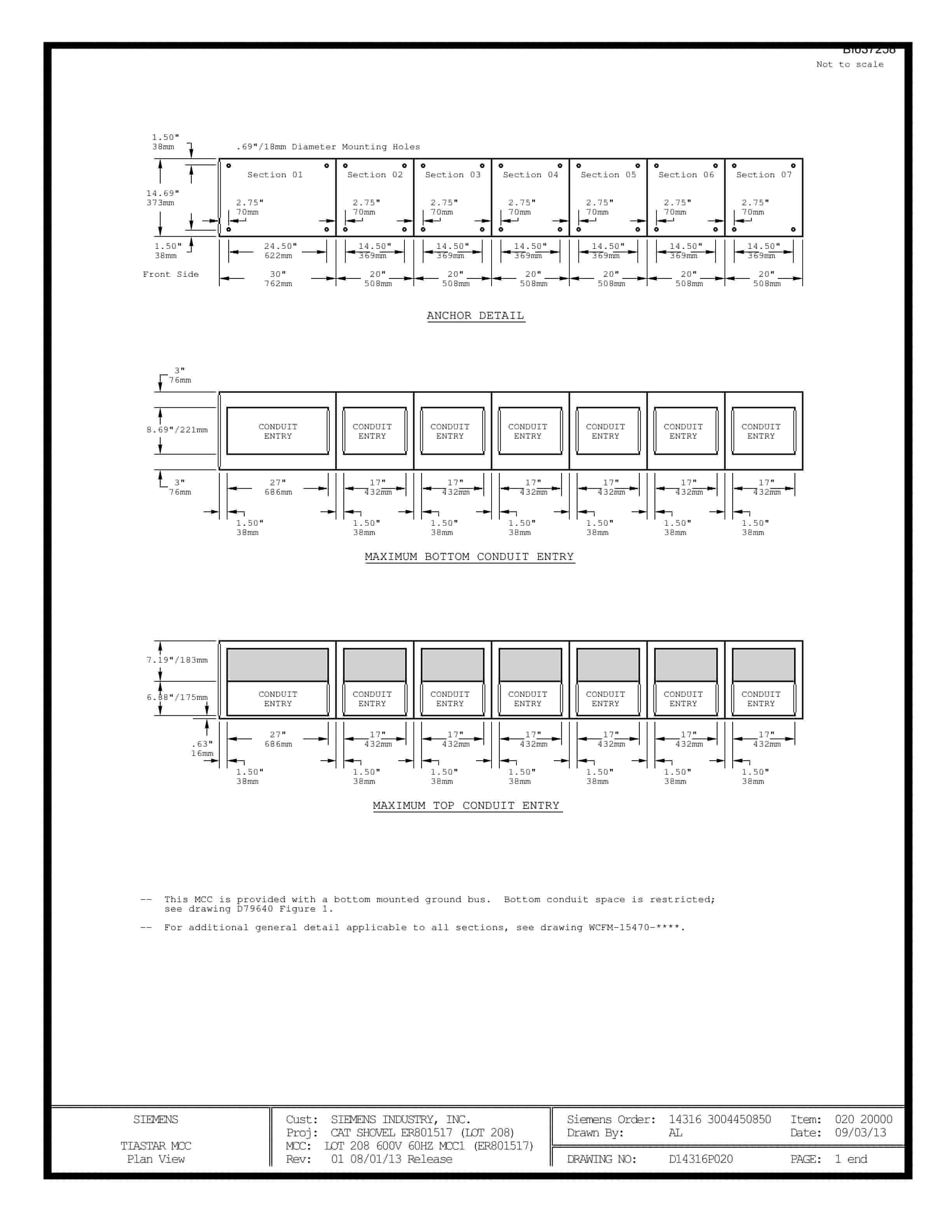 Caterpillar 7495 (HF) Shovel Motor Control Center Wiring Diagrams BI637258 2 Caterpillar 7495 (HF) Shovel Motor Control Center Wiring Diagrams BI637258 - Image 2