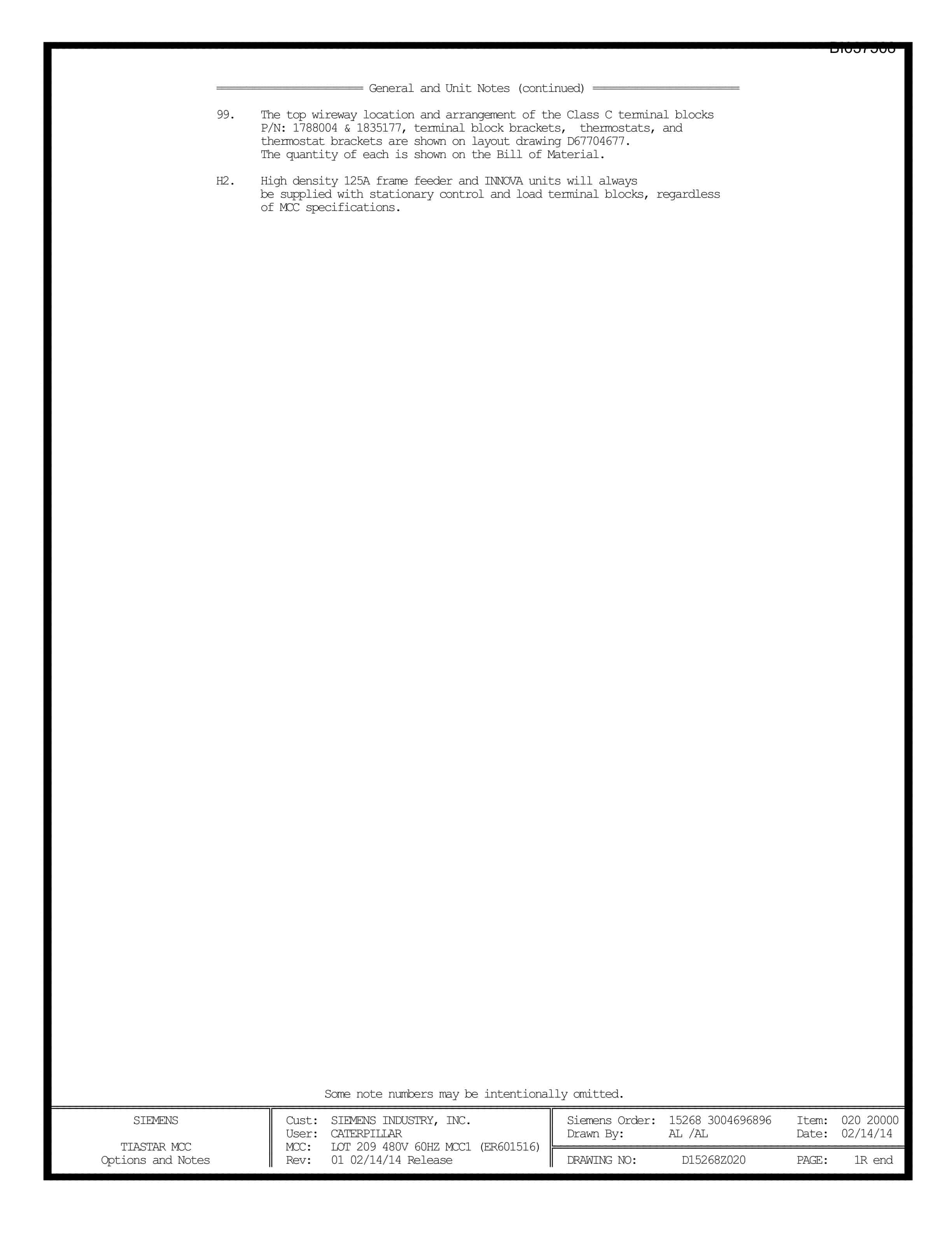 Caterpillar 7495 (HF) Shovel Motor Control Center Wiring Diagrams BI637568 2 Caterpillar 7495 (HF) Shovel Motor Control Center Wiring Diagrams BI637568 - Image 2