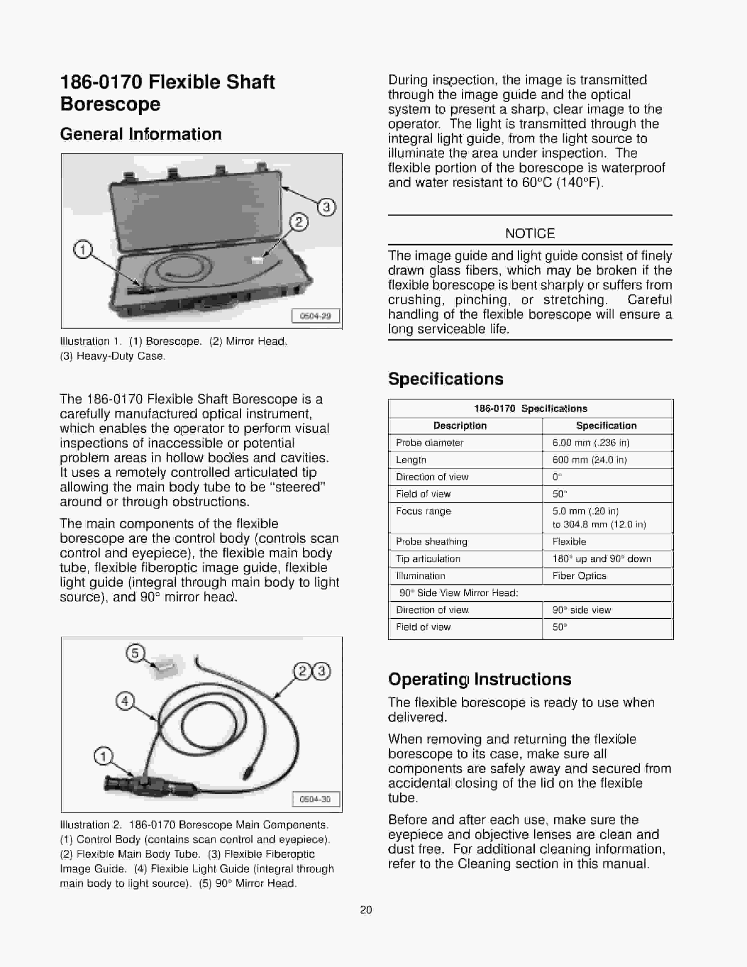 Caterpillar 8T-9290 to 186-0180 Inspection BOrescopes Tool Operating Manual NEHS0504-04 5 Caterpillar 8T-9290 to 186-0180 Inspection BOrescopes Tool Operating Manual NEHS0504-04-5