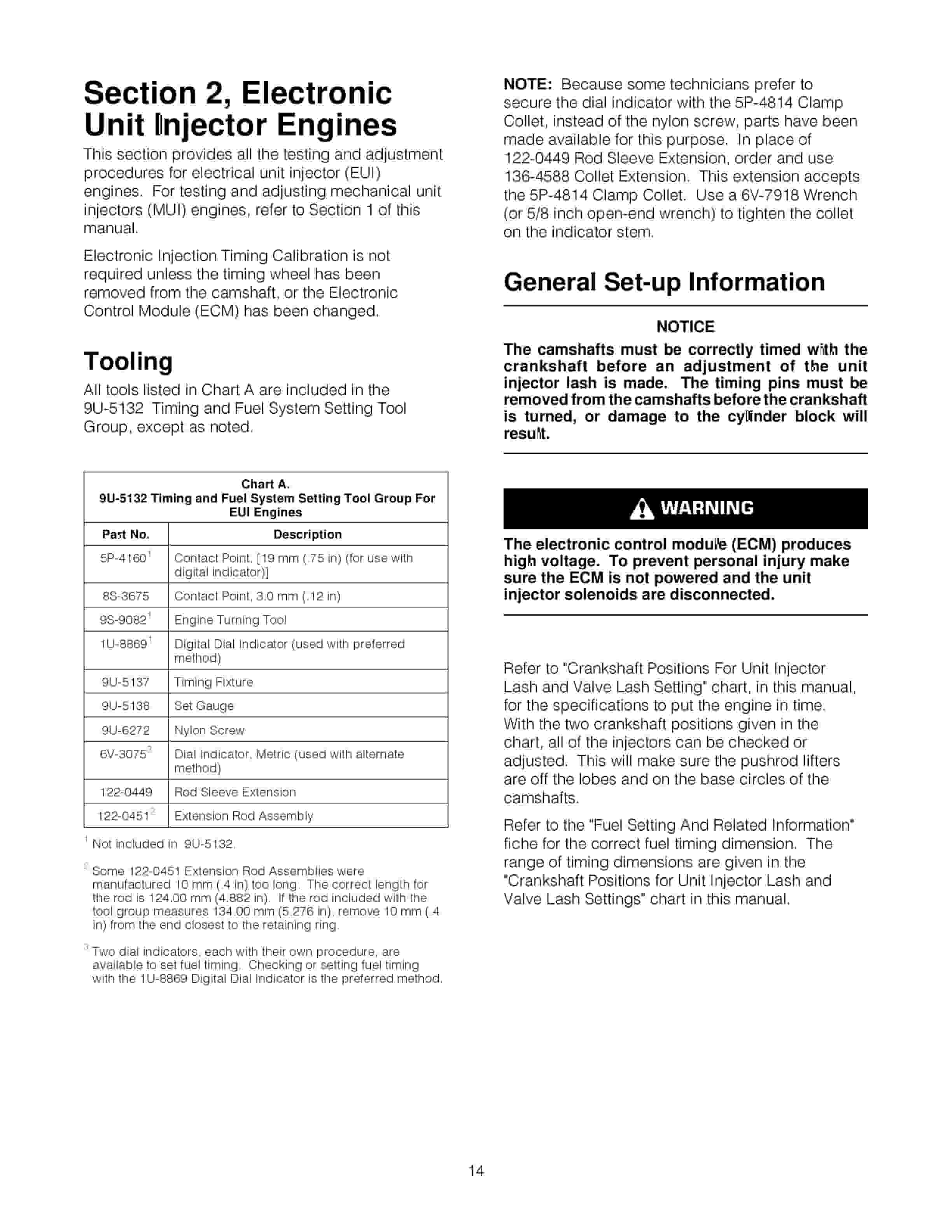 Caterpillar 9U-5132 Timing And Fuel System Setting Tool Group Tool Operating Manual NEHS0666-3