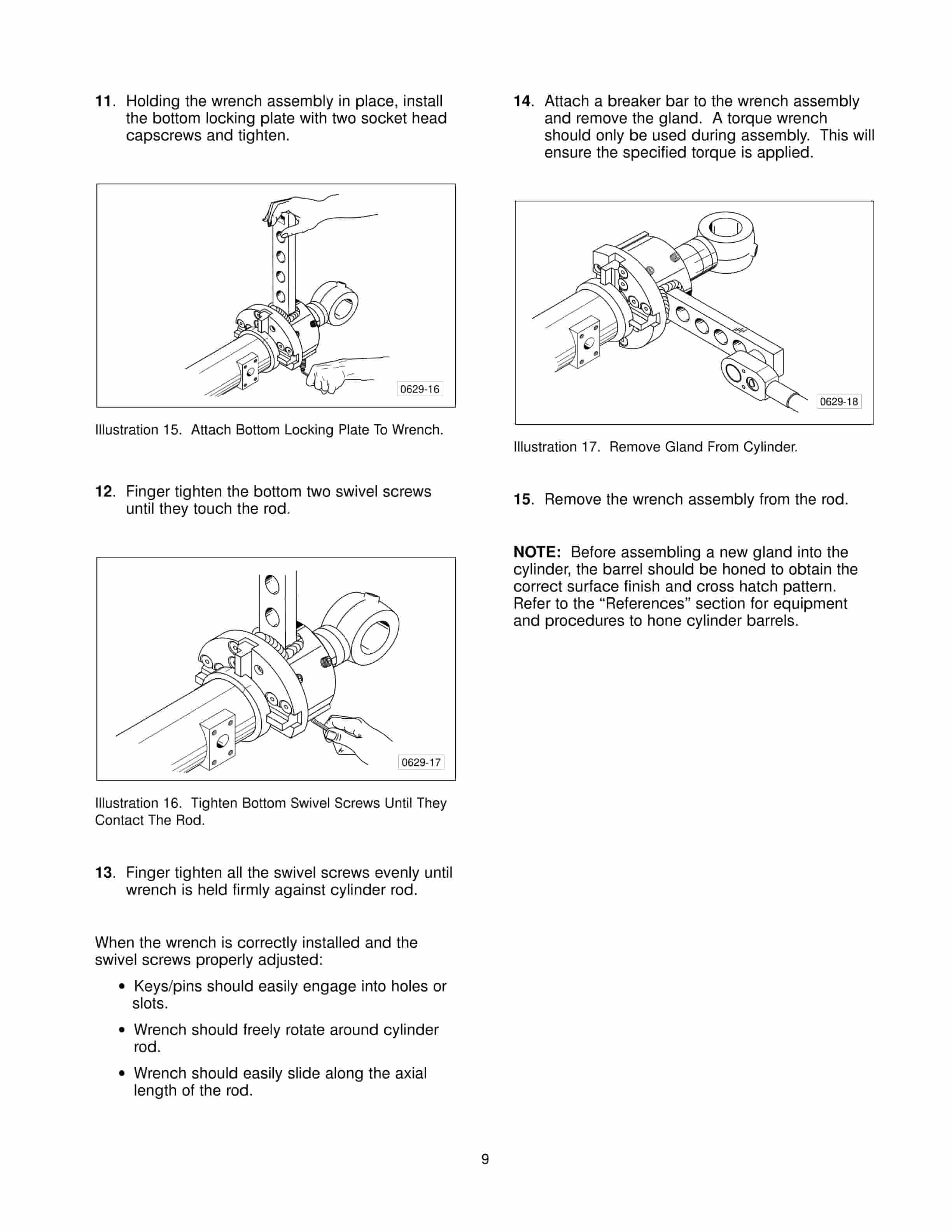 Caterpillar 9U-7868, 9U-7869 Spanner Wrench Tool Operating Manual NEHS0629-01-2