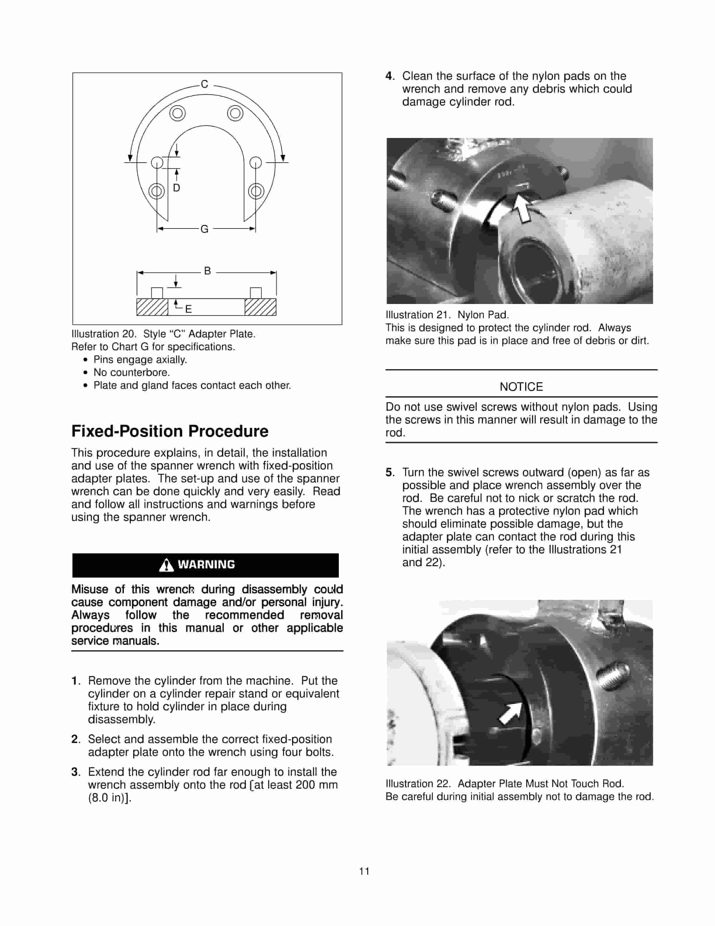 Caterpillar 9U-7868, 9U-7869 Spanner Wrench Tool Operating Manual NEHS0629-01-3