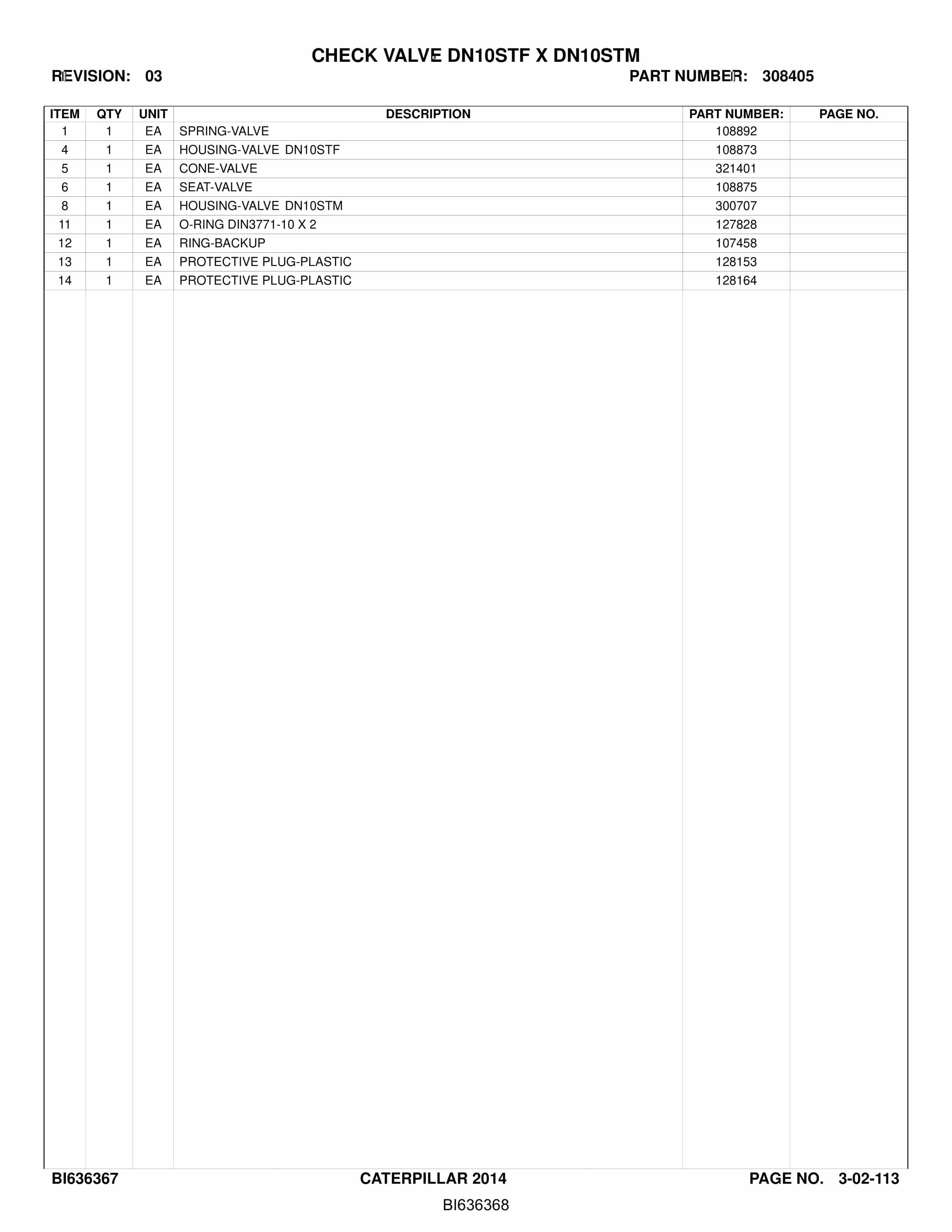 Caterpillar AFC Longwall System Parts Catalog BI636368-5