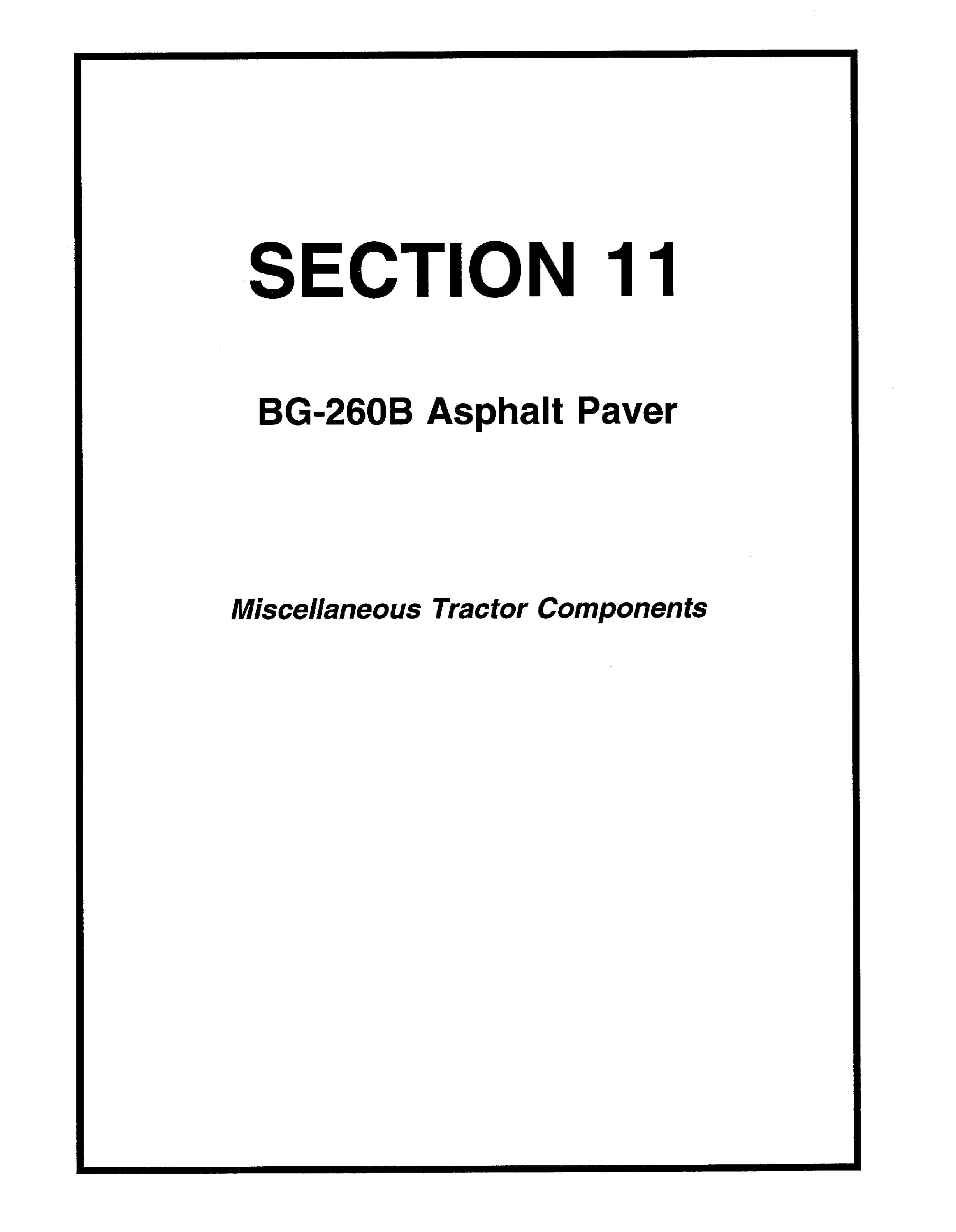 Caterpillar Barber-Greene BG-260B Asphalt Paver Parts Manual BG0021 5 Caterpillar Barber-Greene BG-260B Asphalt Paver Parts Manual BG0021 - Image 5