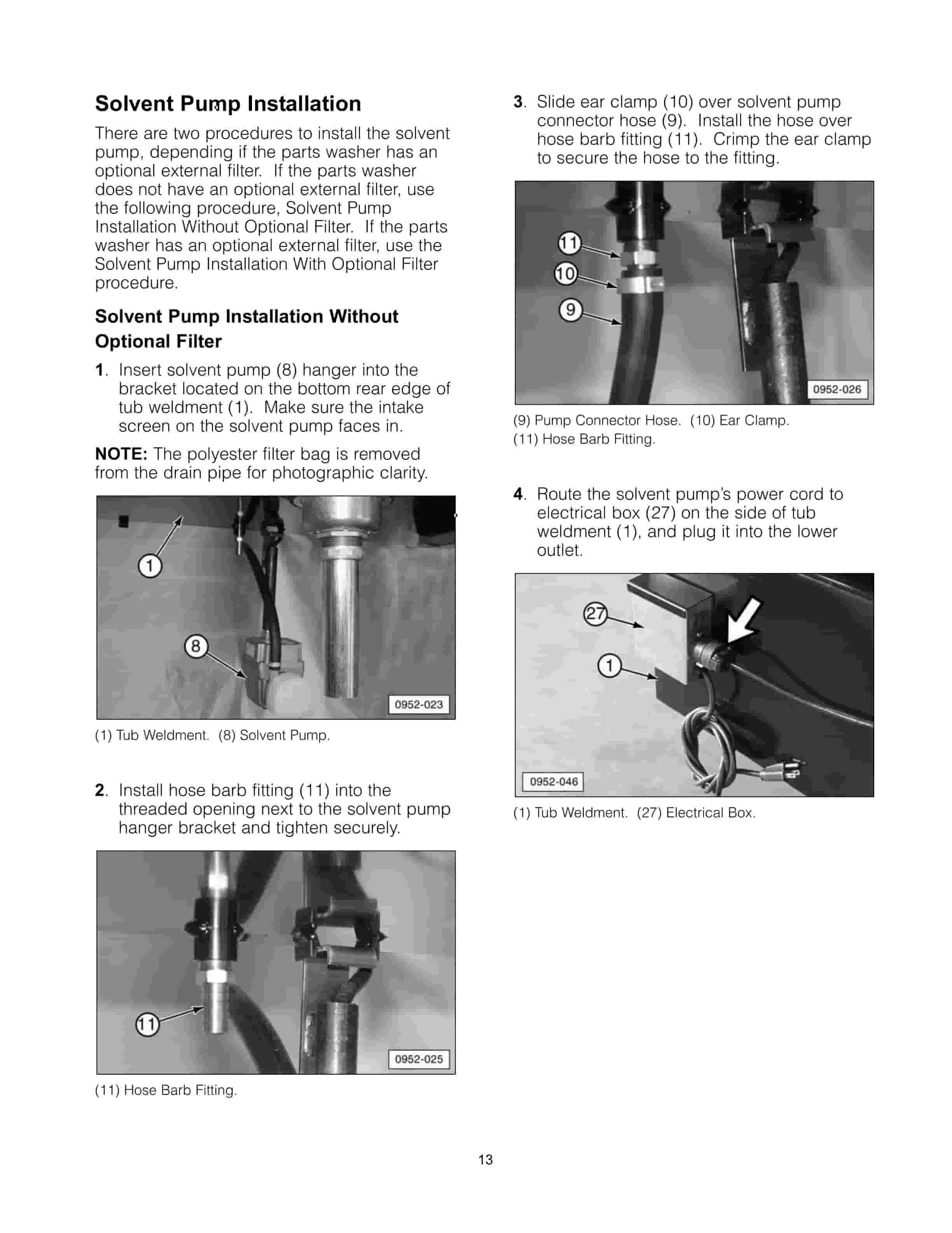 Caterpillar Base-Mounted Recirculating Parts Washers Tool Operating Manual NEHS0952-2