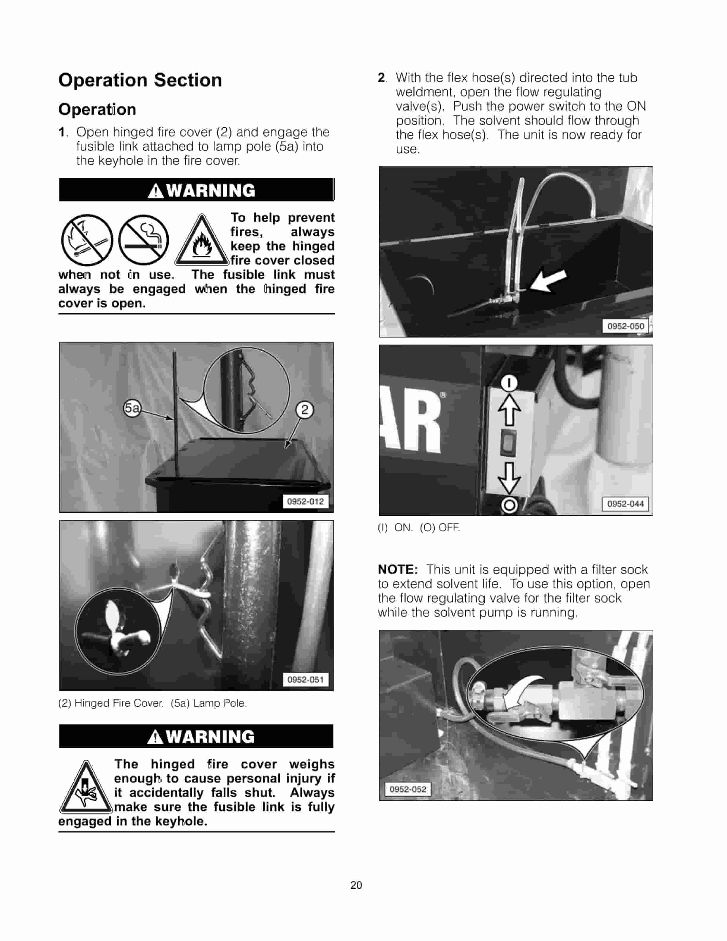 Caterpillar Base-Mounted Recirculating Parts Washers Tool Operating Manual NEHS0952-5