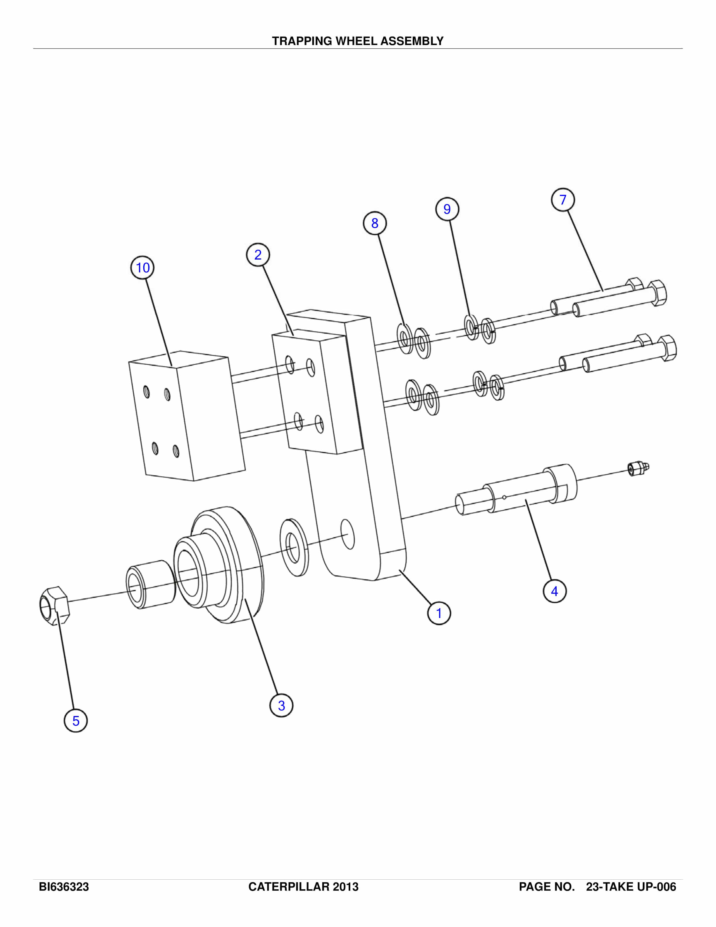 Caterpillar BC100 Belt System Parts Catalog BI636323-2
