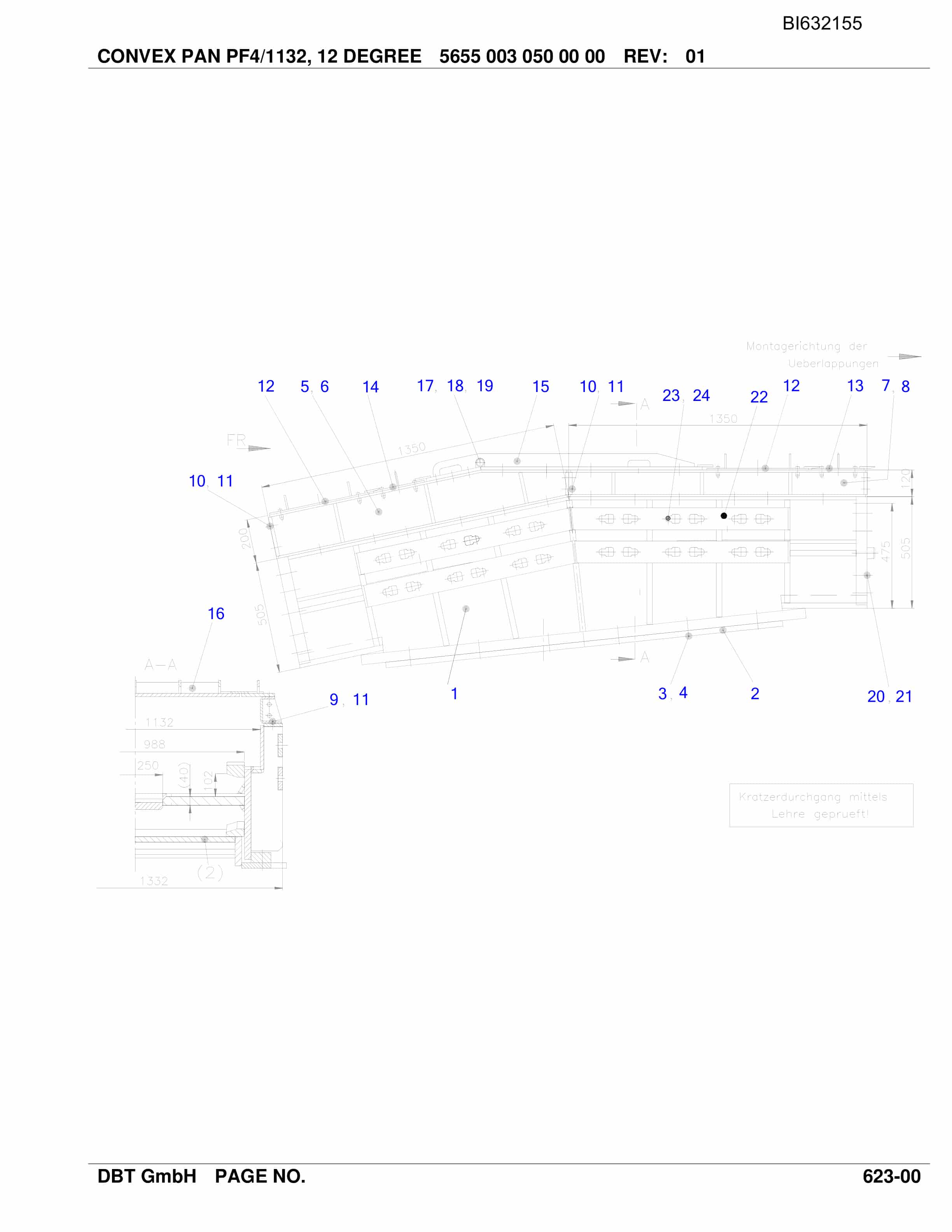 Caterpillar Beam Stage Loader KYRGAISKAJA Mine Parts Manual BI632155-4