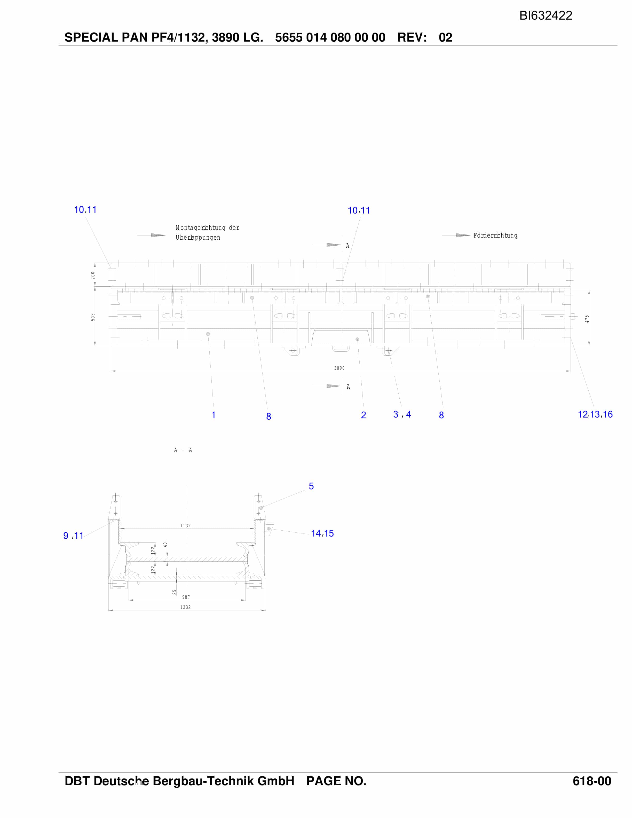 Caterpillar Beam Stage Loader P2 PF4-1132 TAIHEIYO-KUSHIRO Parts Manual BI632422-4