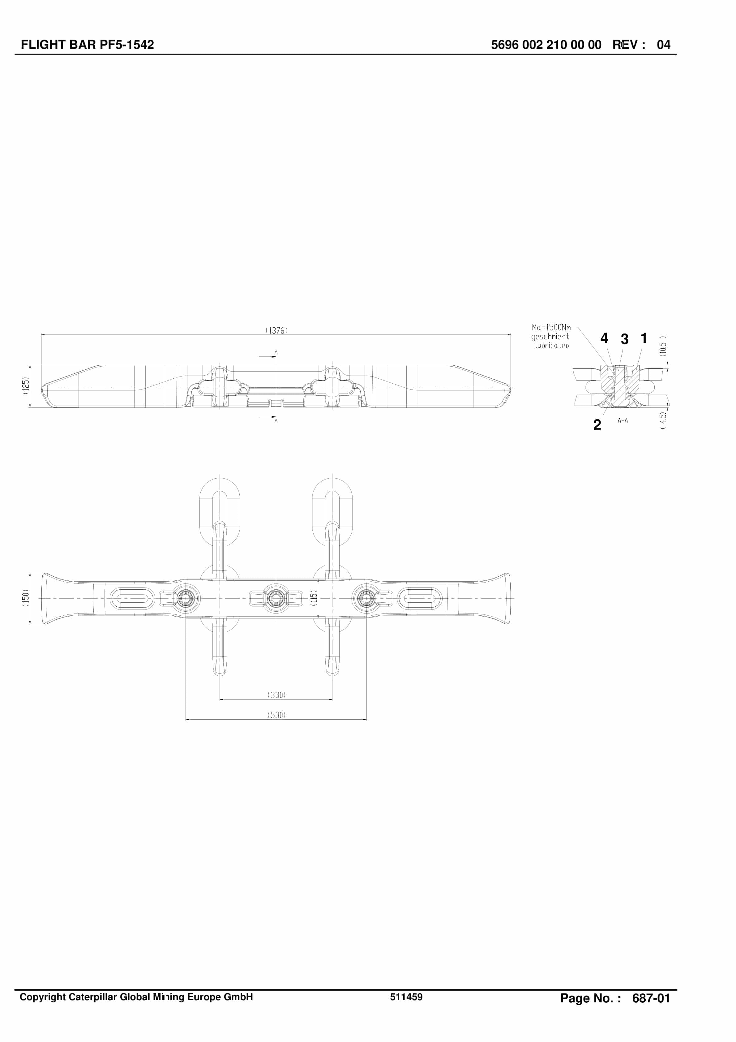 Caterpillar Beamed StageLoader Parts Manual BI628675-3