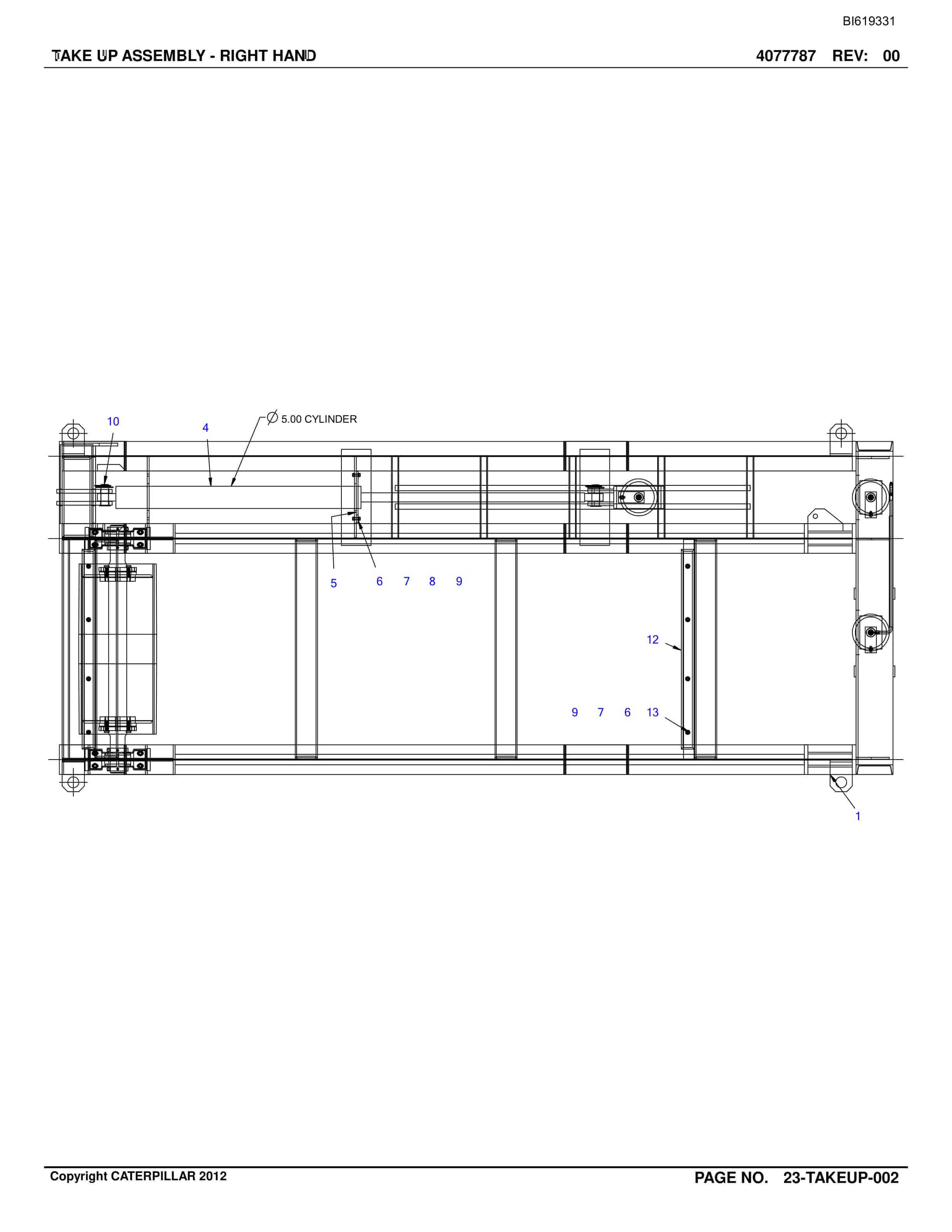 Caterpillar Belt System Parts And Service Manual BI619331-5