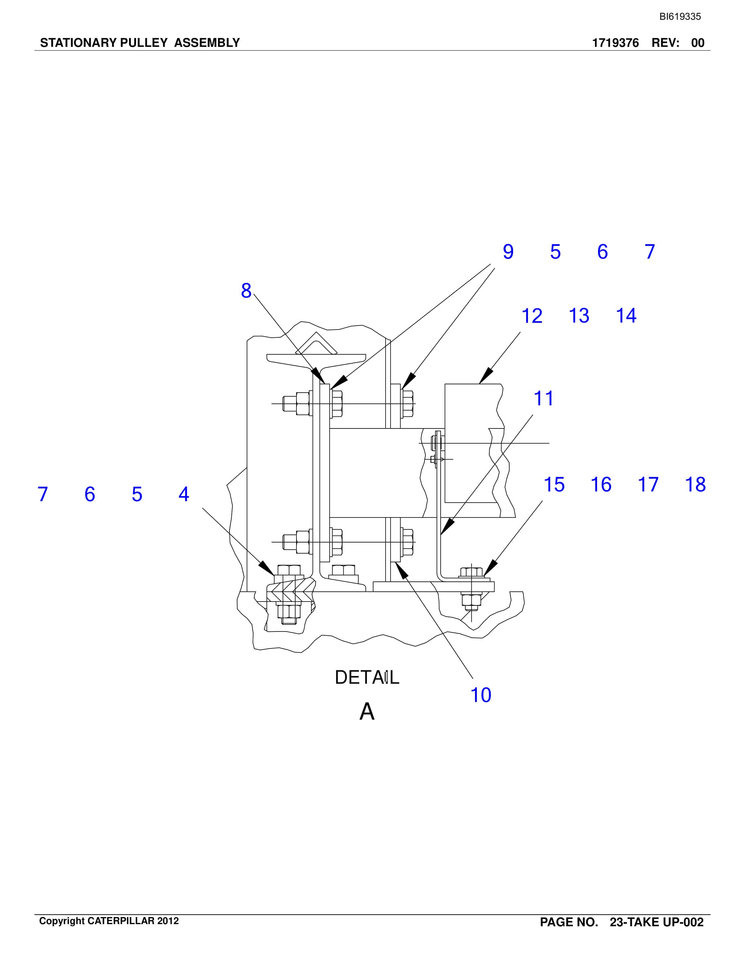 Caterpillar Belt System Parts And Service Manual BI619335-4