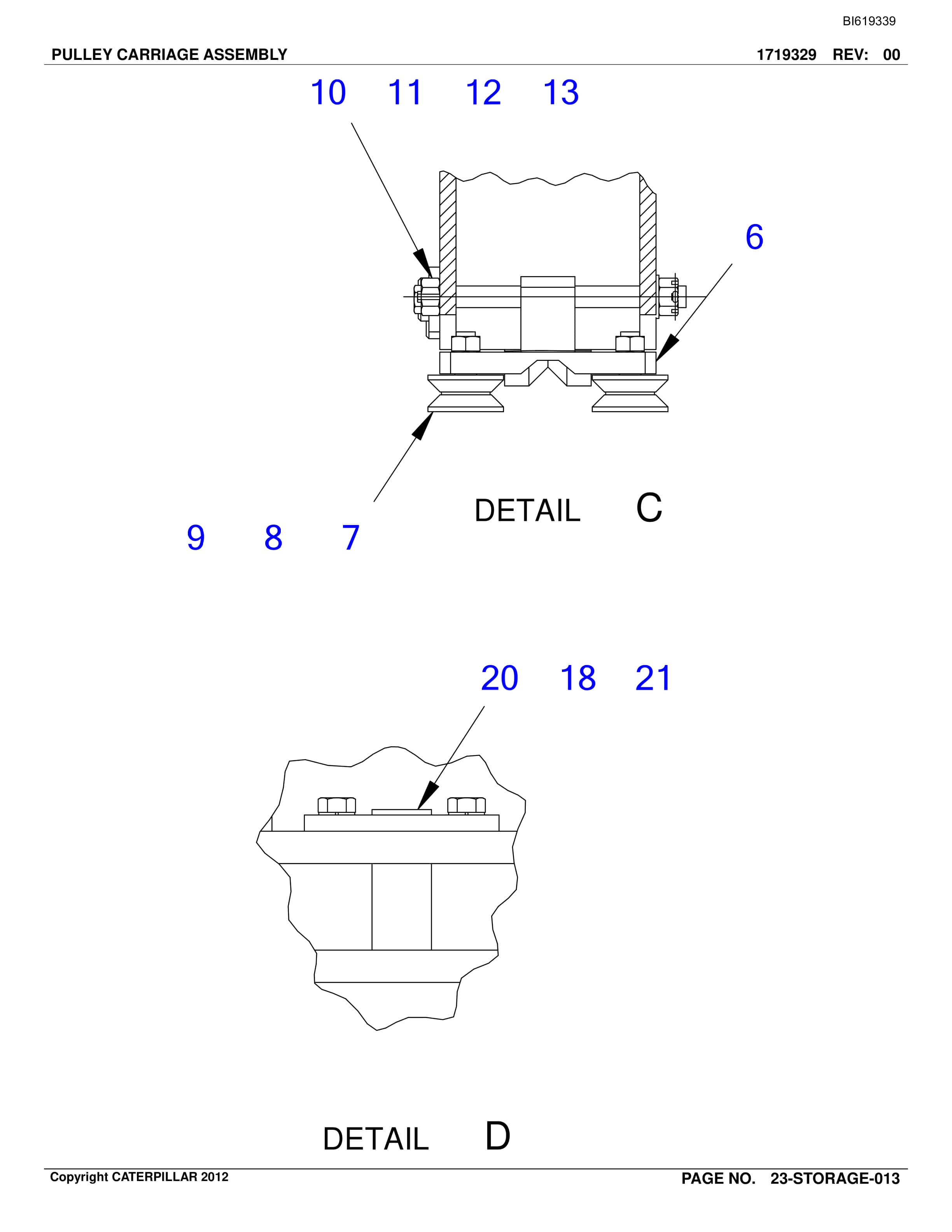 Caterpillar Belt System Parts And Service Manual BI619339-5