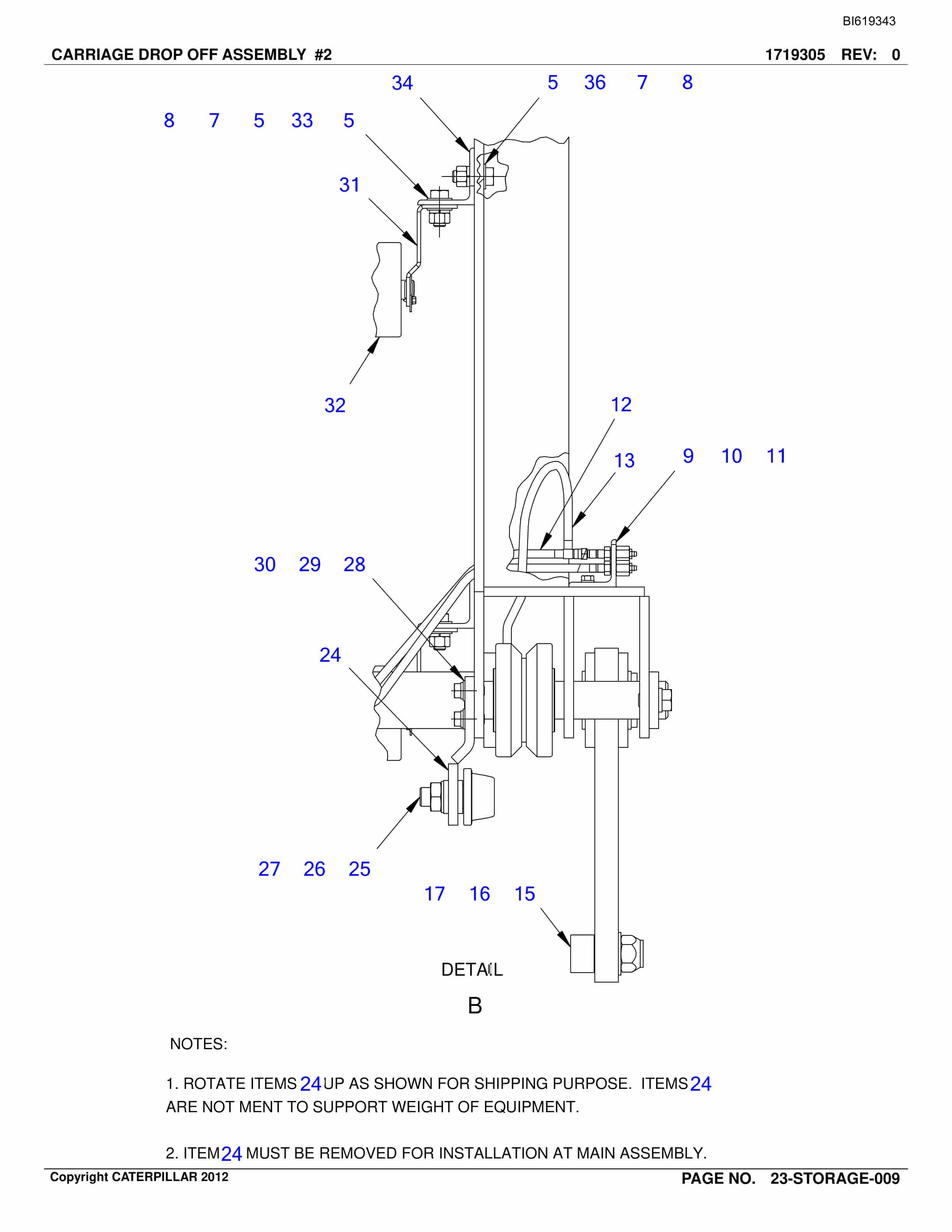 Caterpillar Belt System Parts And Service Manual BI619343-4