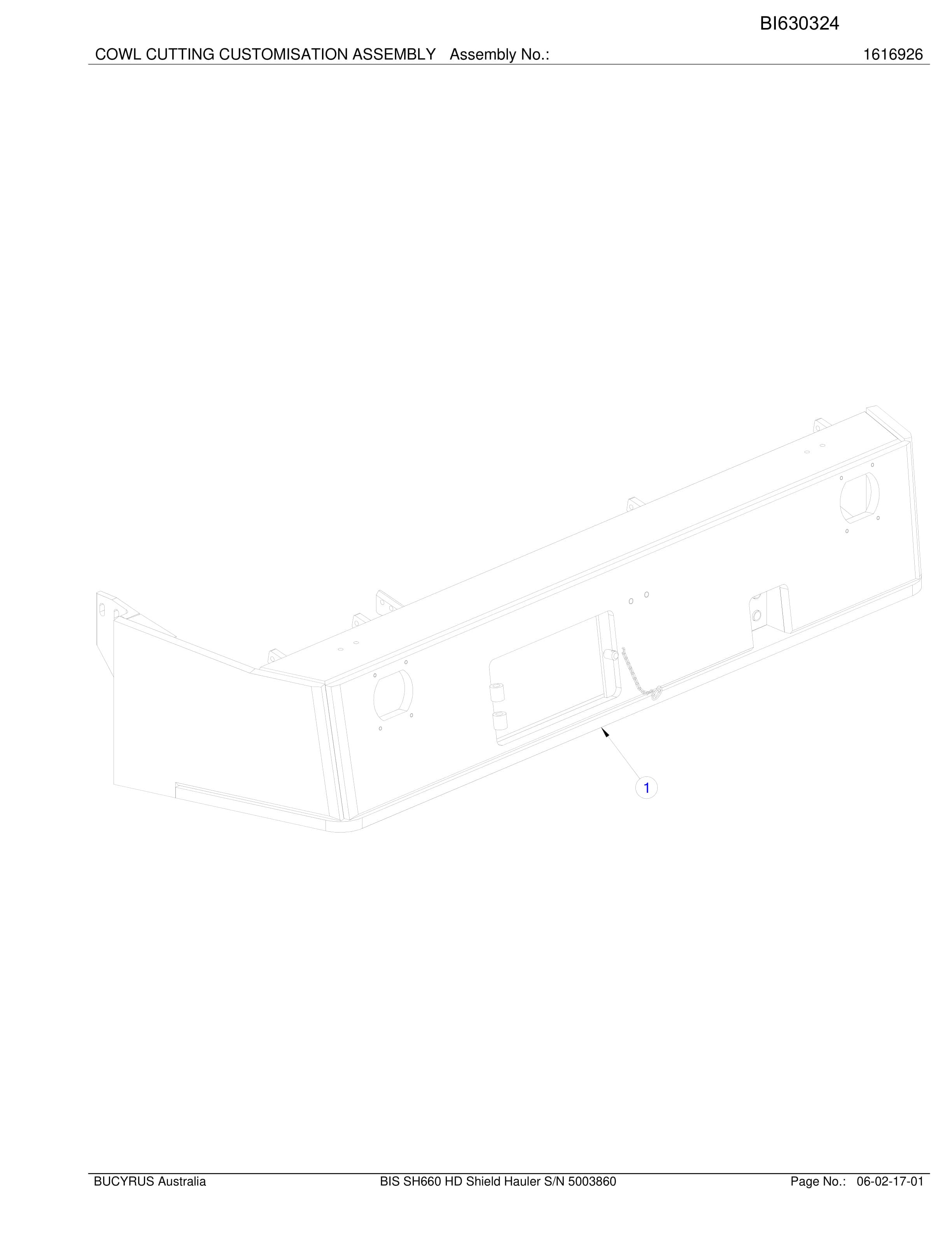 Caterpillar BIS SH660 HD Shield Hauler Parts Manual BI630324-5