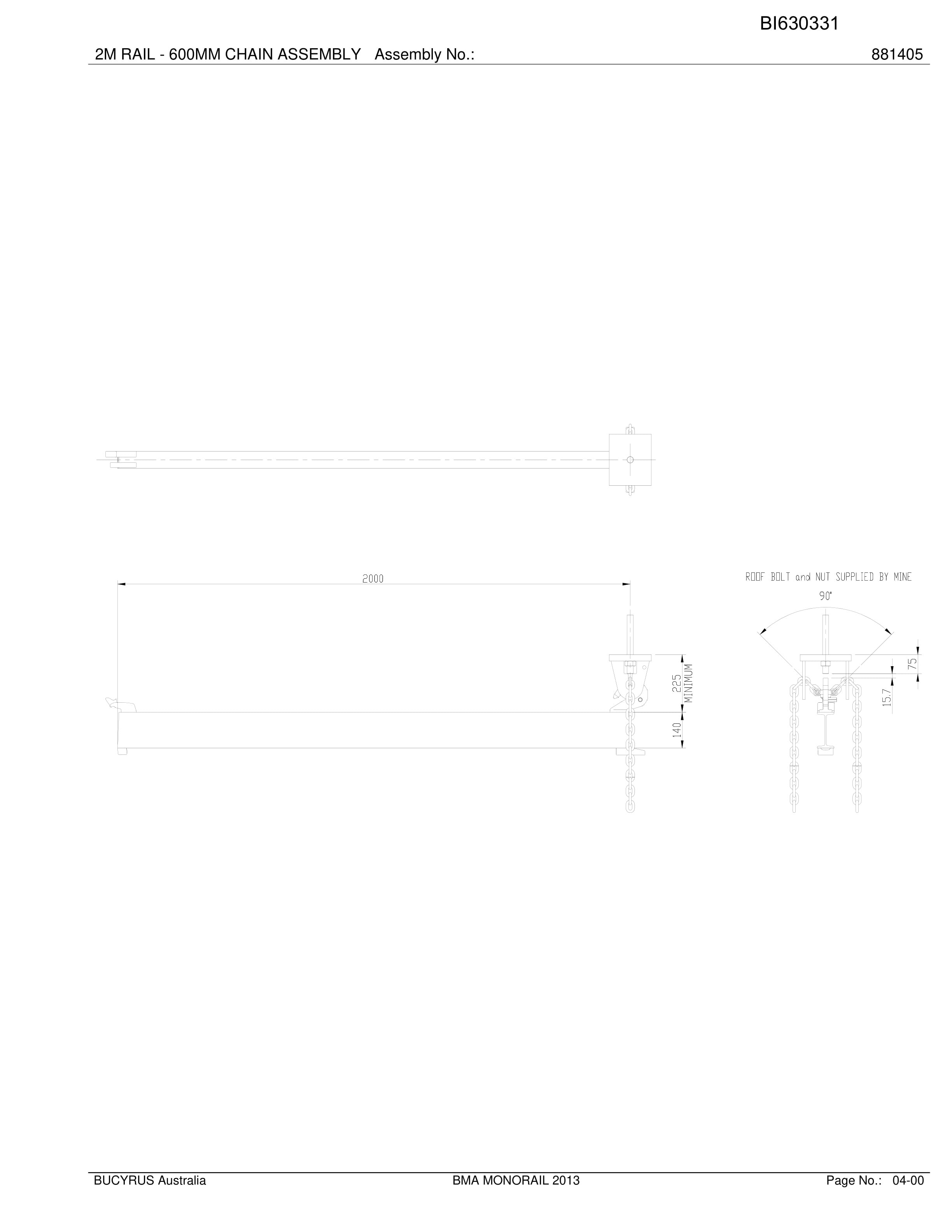 Caterpillar BMA Monorail 2013 Parts Manual BI630331-4