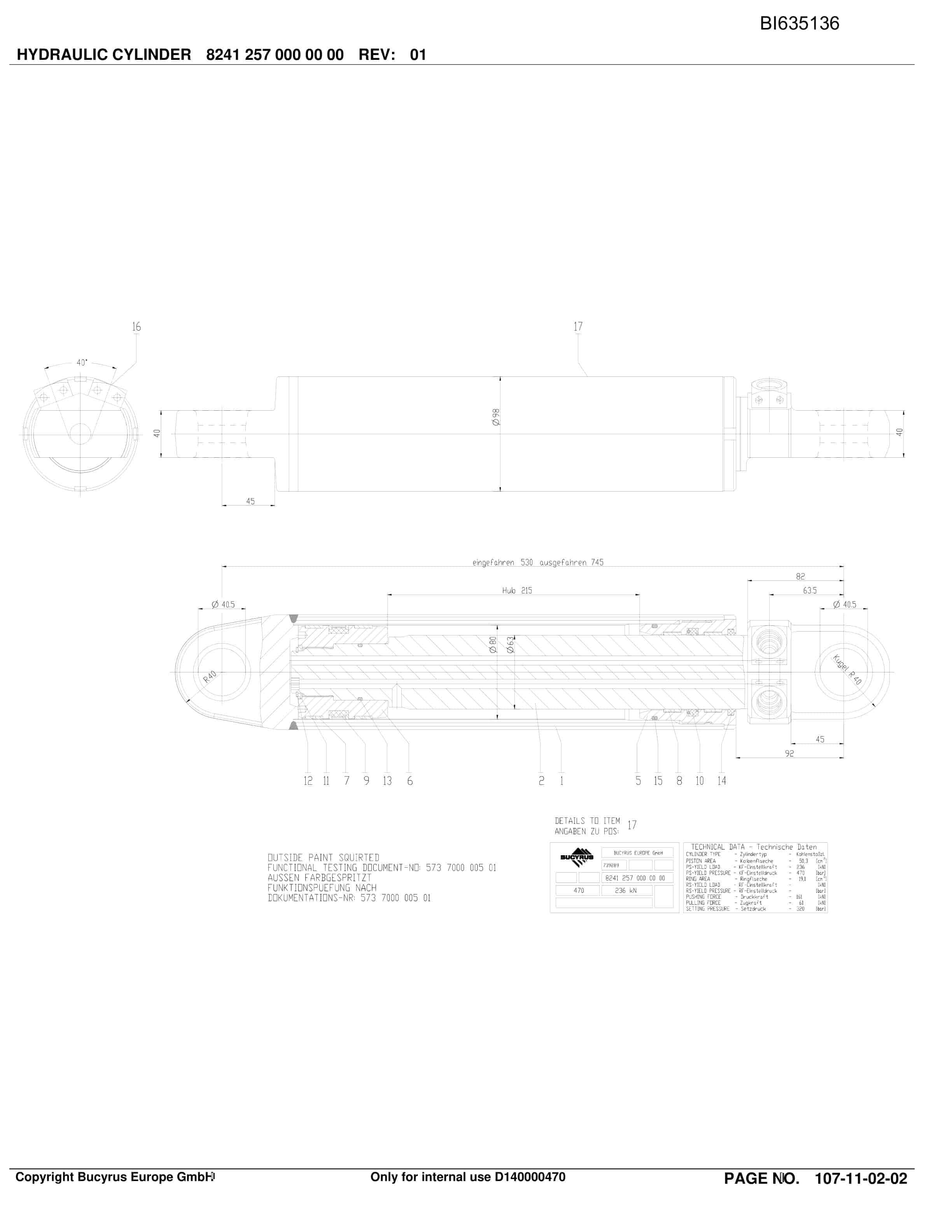 Caterpillar BMA Roof Support And Supply Parts Manual BI635136-4