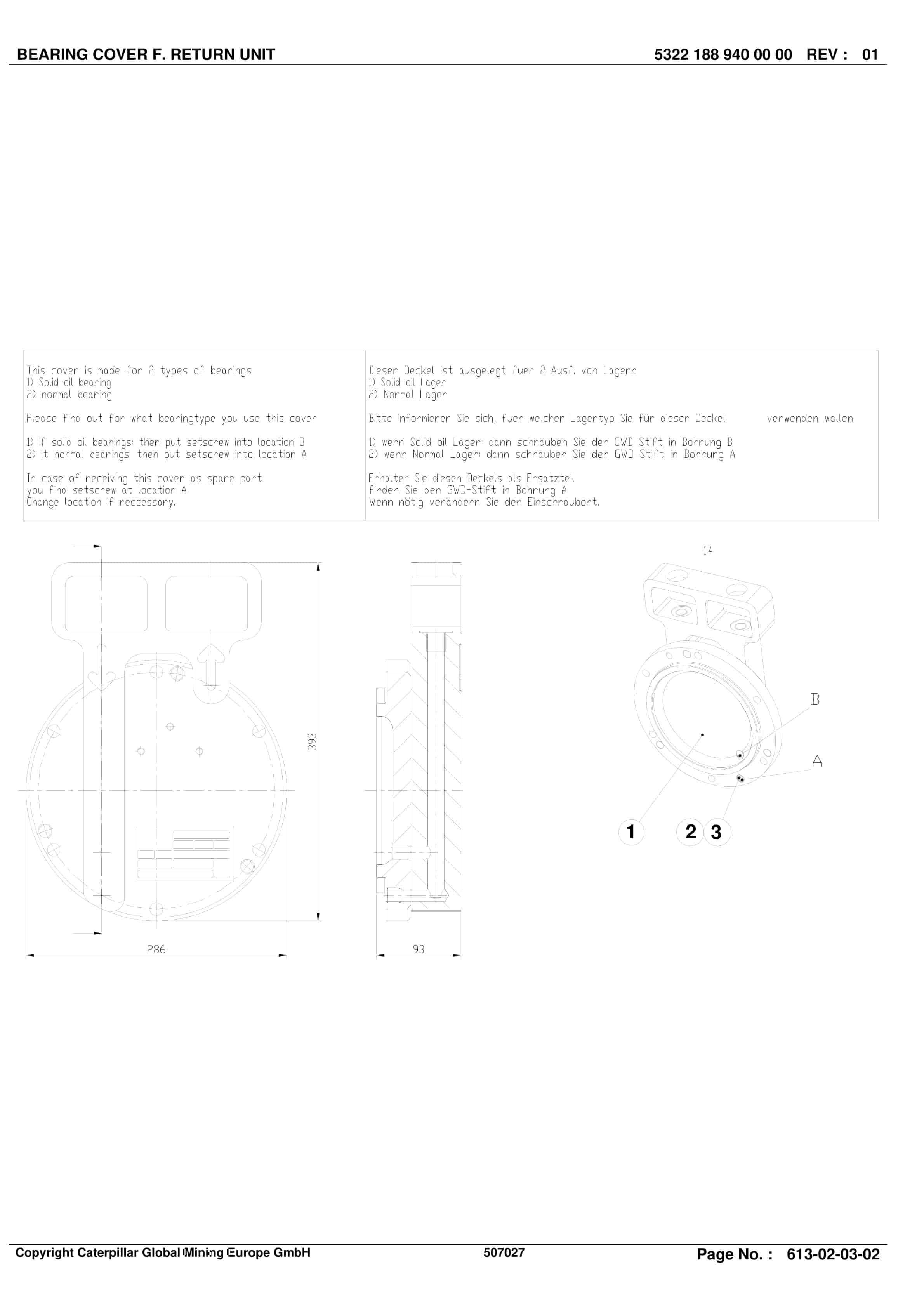 Caterpillar BSL Parts Manual BI001726-2