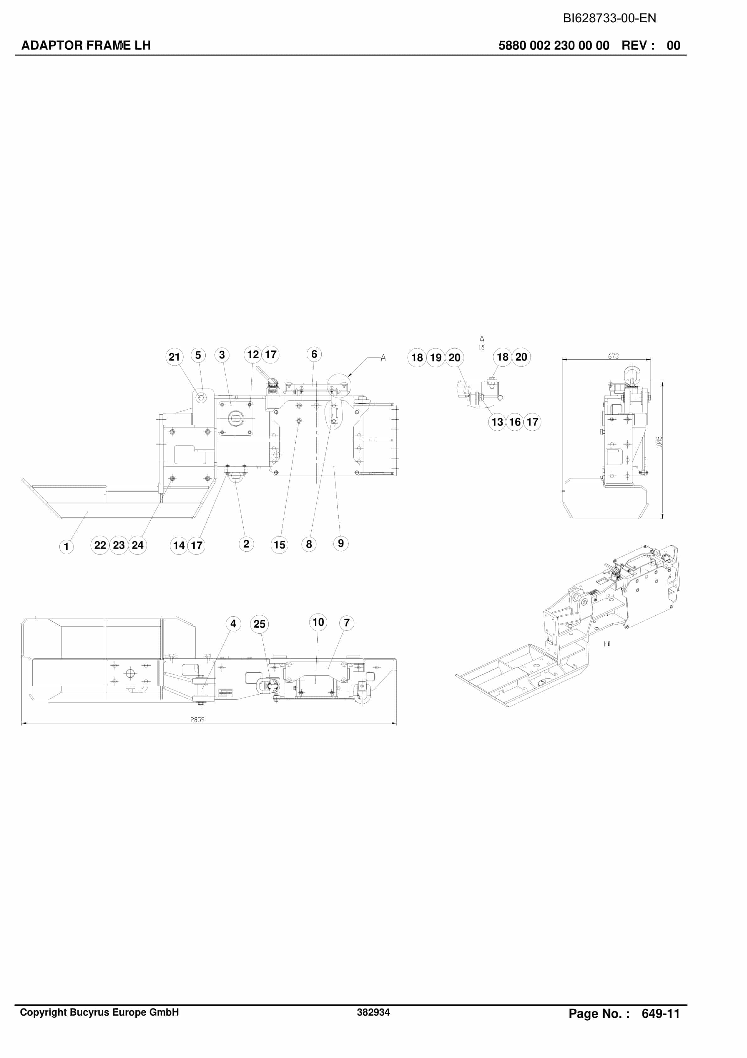 Caterpillar BSL Parts Manual BI628733-4