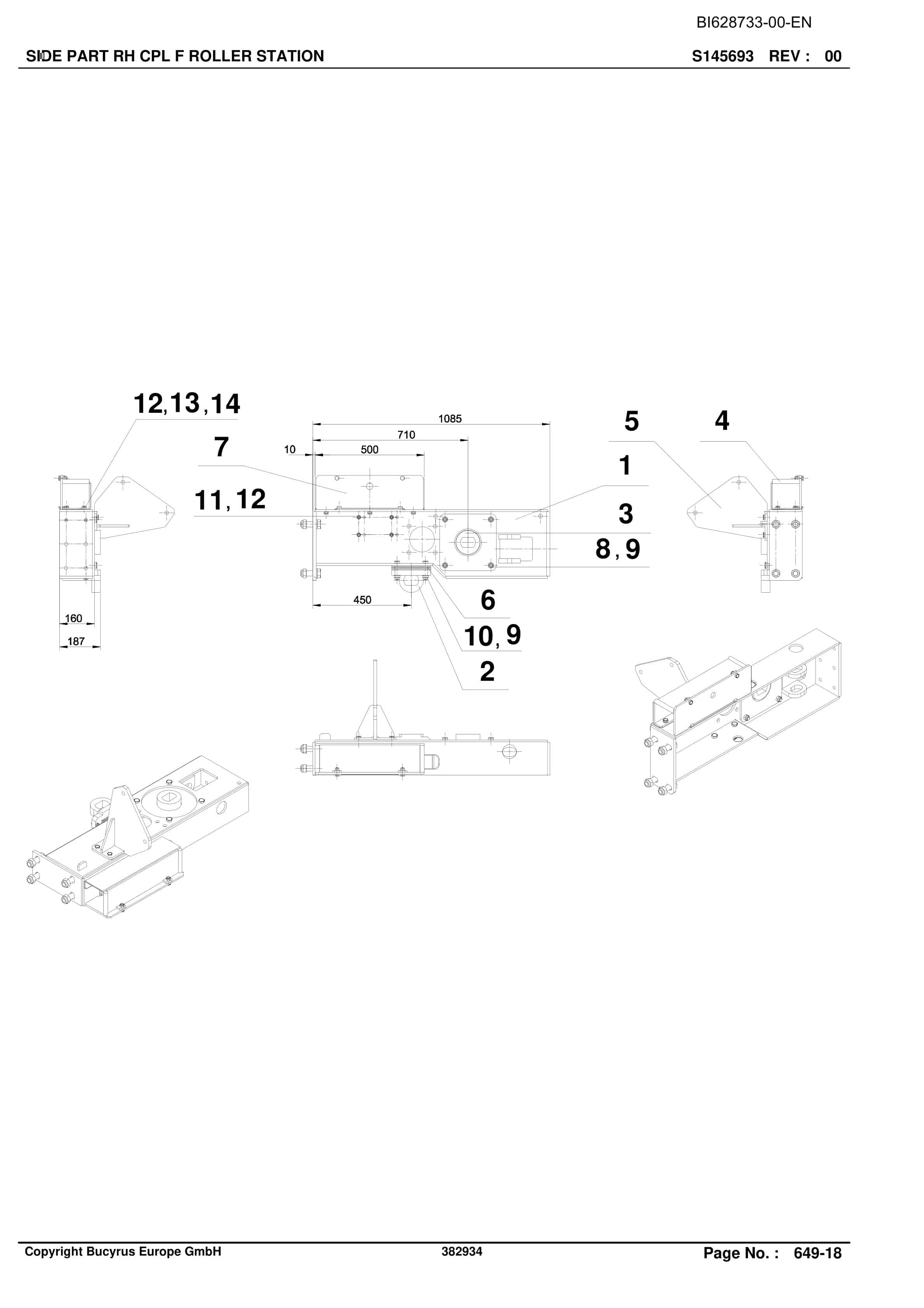Caterpillar BSL Parts Manual BI628733-5
