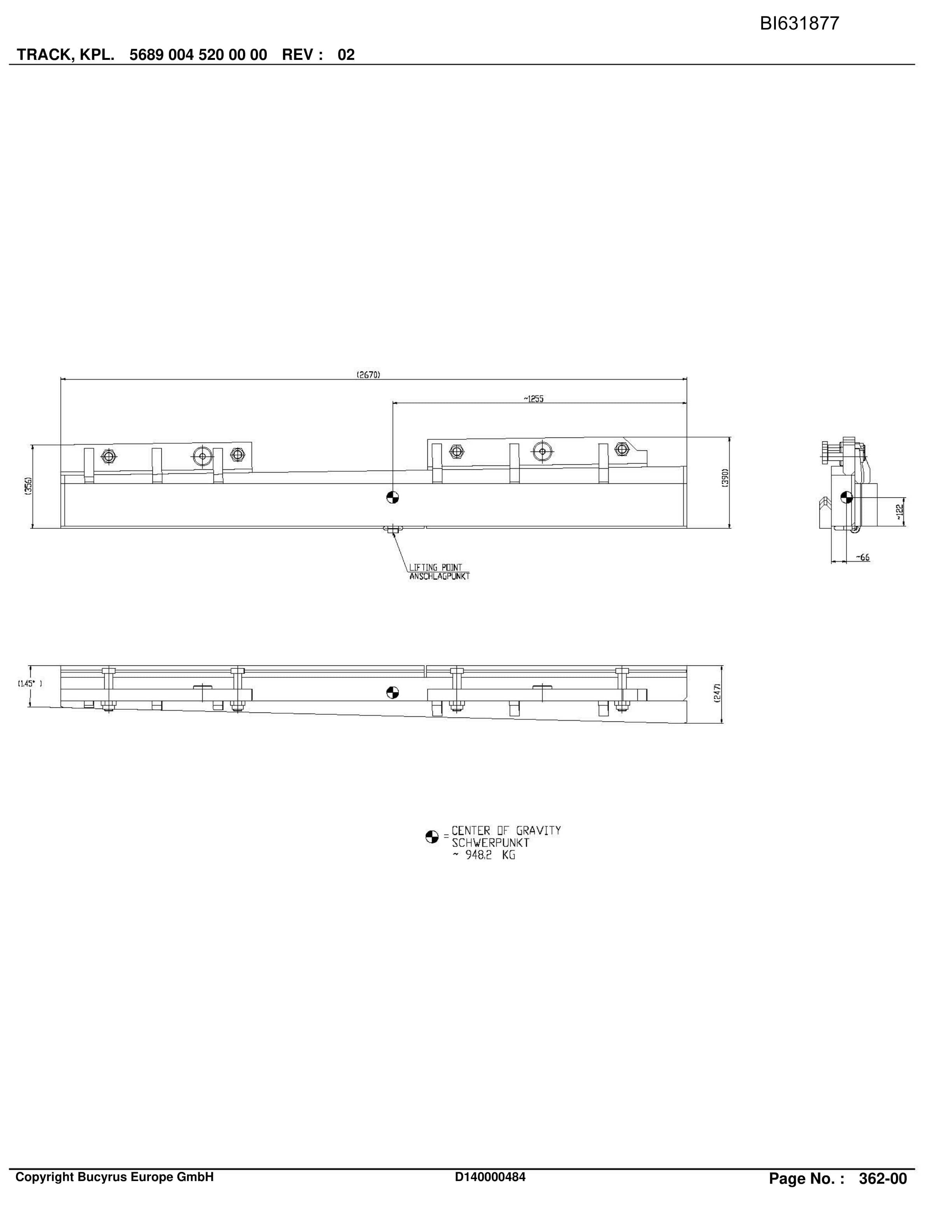Caterpillar BW CSM II HS.SH-Conveyor PF6-1042 Parts Manual BI631877-5