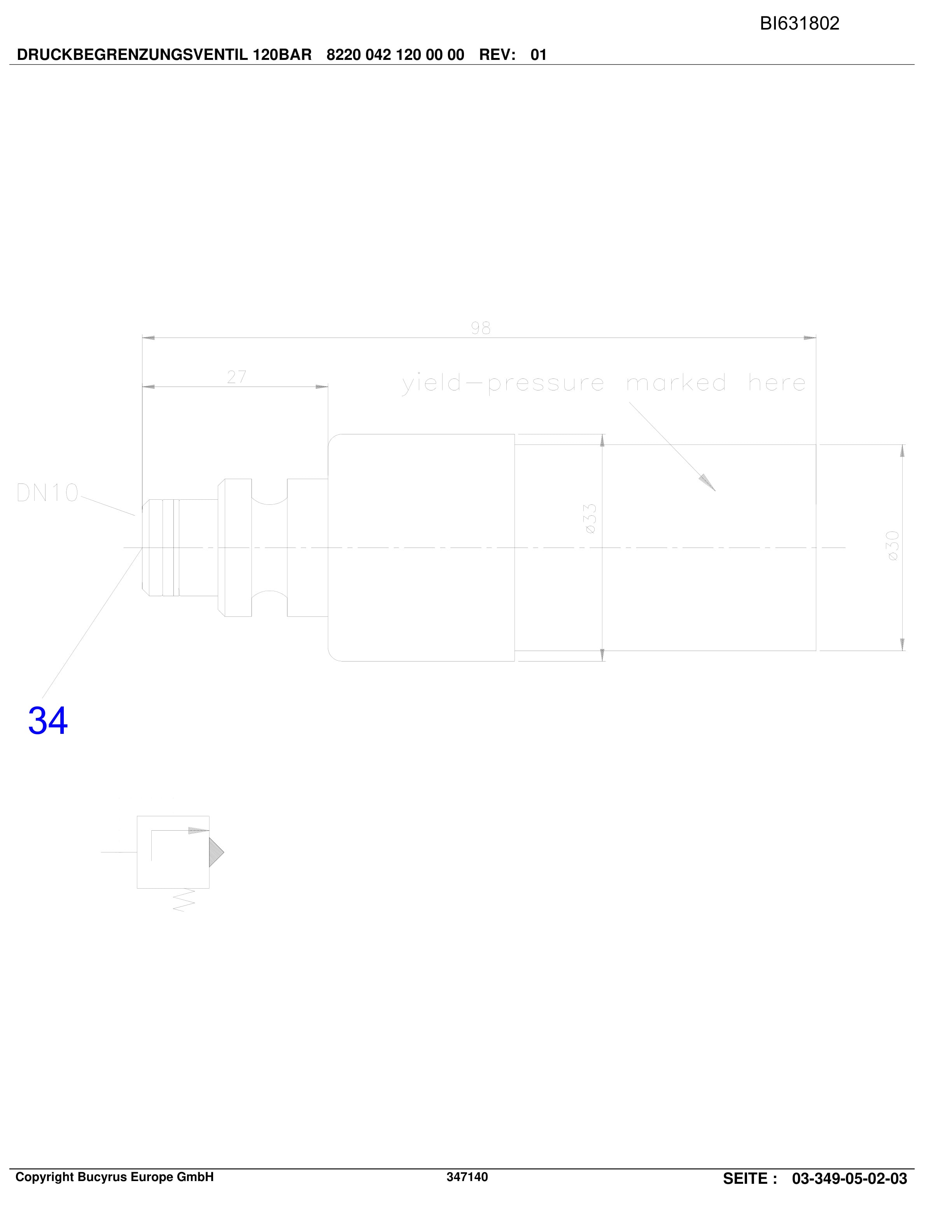 Caterpillar BW SAAR BP 556, Hobelanlage Parts Manual BI631802-5
