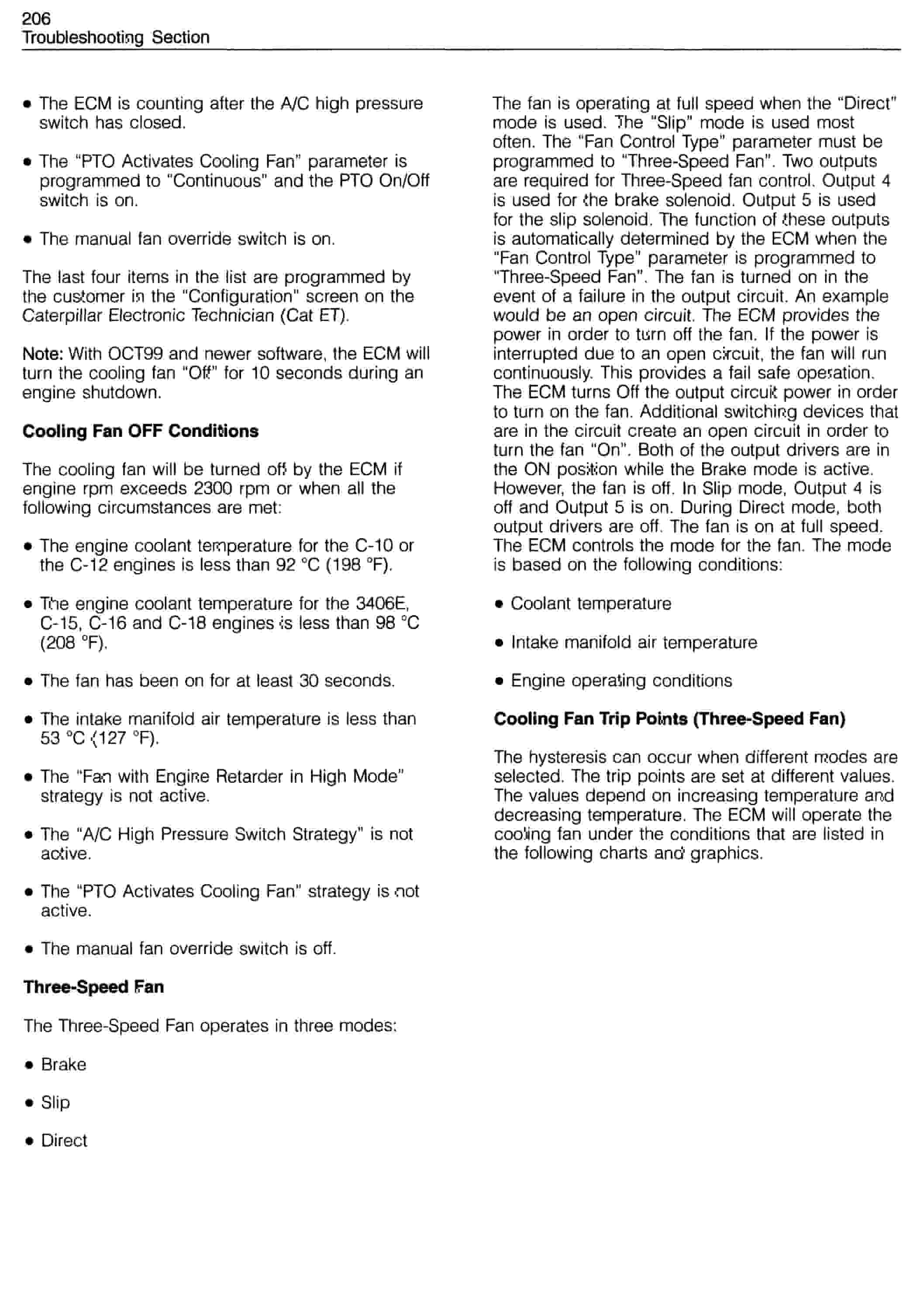Caterpillar C-10, C-12, C-15, C-16, C-18, 3406E Truck Engine Troubleshooting Manual-2