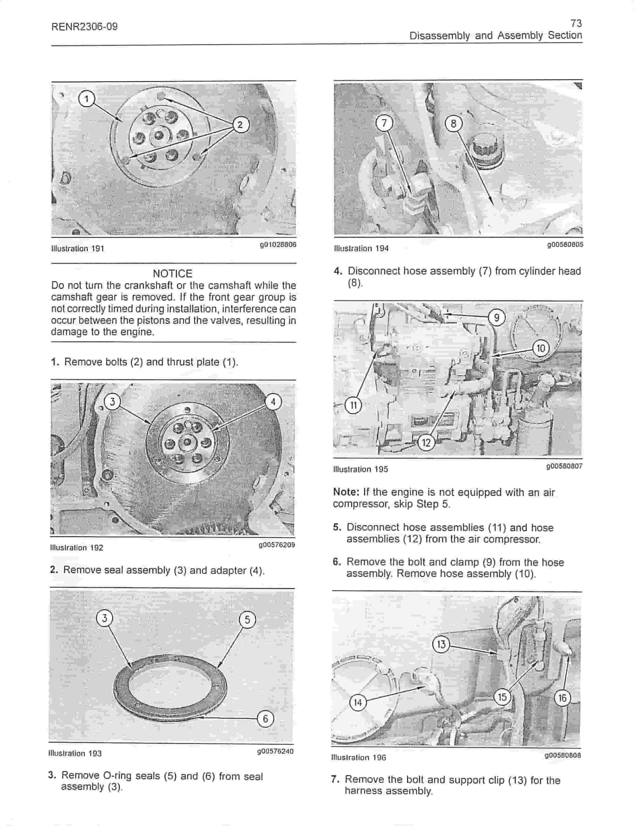 Caterpillar C-15, C-16, C-18 On-Highway Engines Dissassembly And Assembly Manual RENR2306-09-2