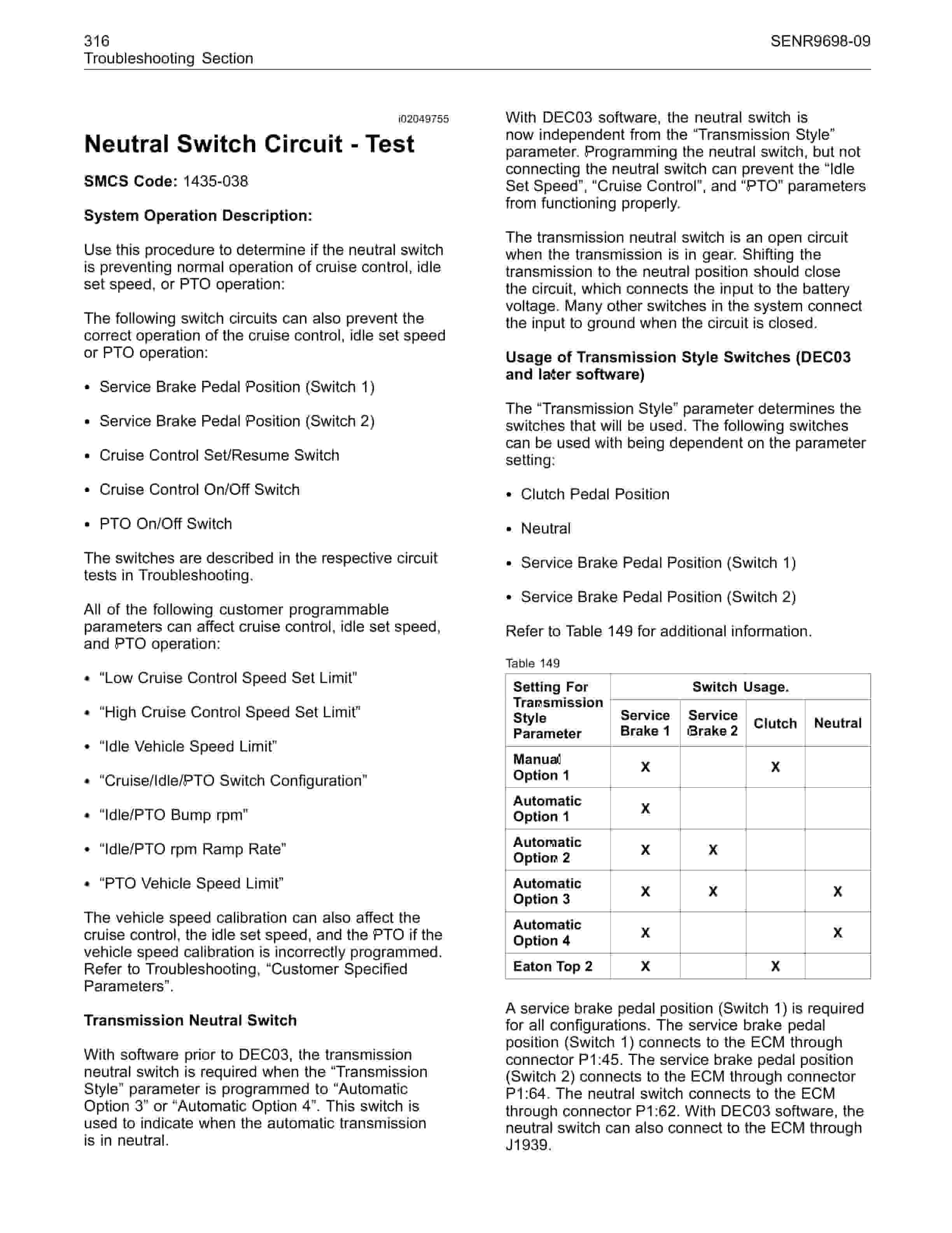 Caterpillar C11, C13, C15 On-Highway Engines Troubleshooting Manual SENR9698-09-4