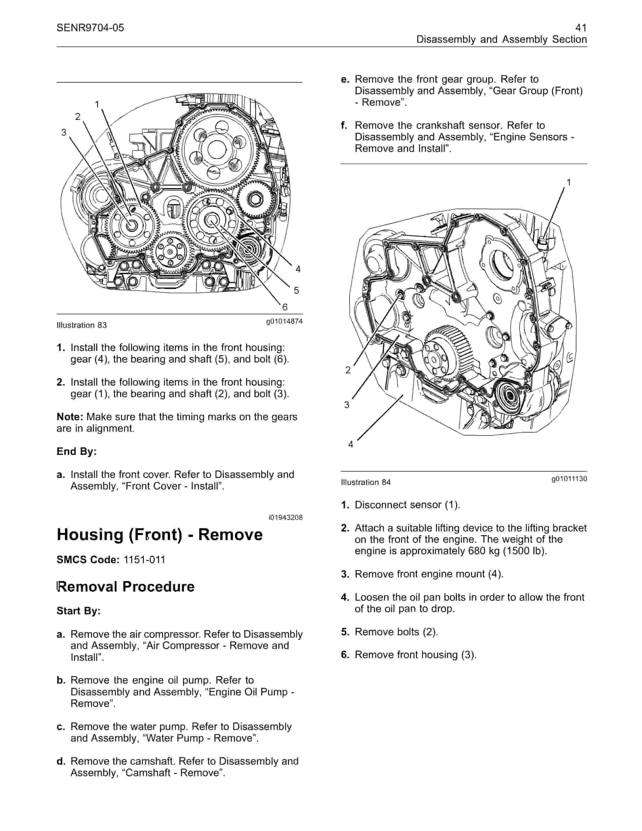 Caterpillar C11, C13 On-Highway Engines Dissassembly And Assembly Manual SENR9704-05-2